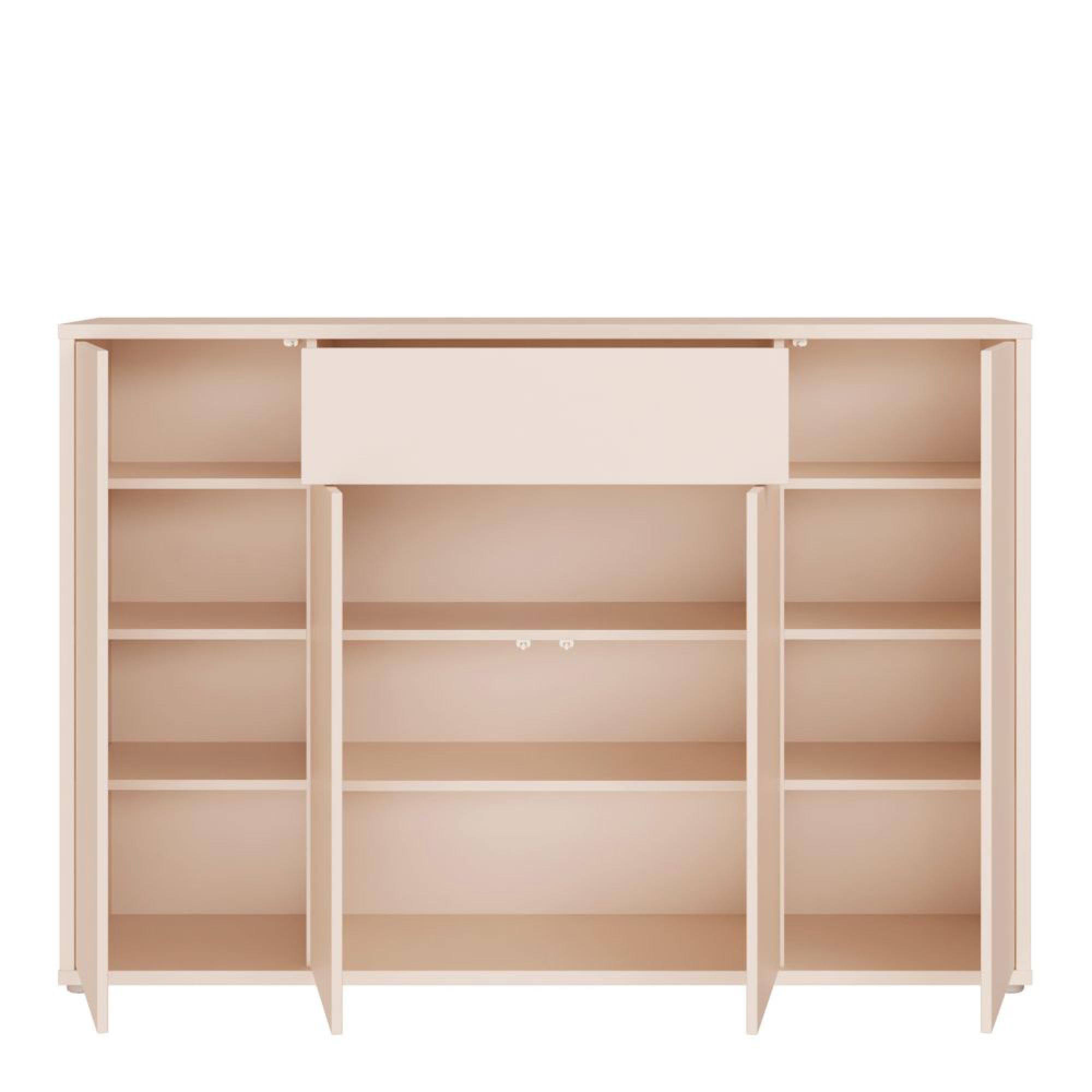 Alice Springs Shoe Cabinet - 4 Door - 1 Drawer - Sand