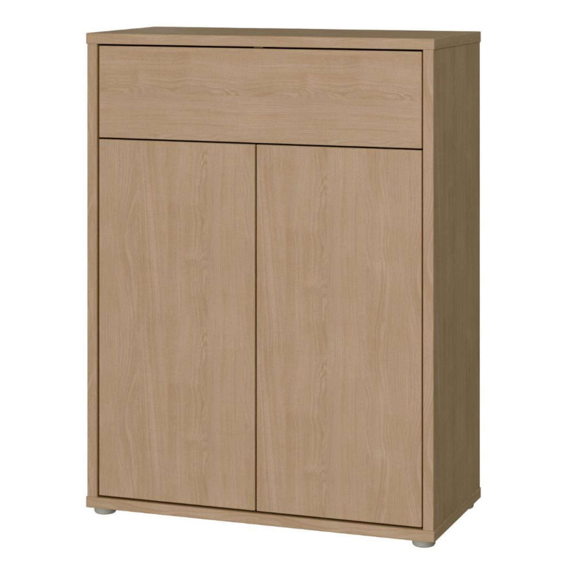 Alice Springs Shoe Cabinet - 2 Door - 1 Drawer - Compact - Elegancia Oak