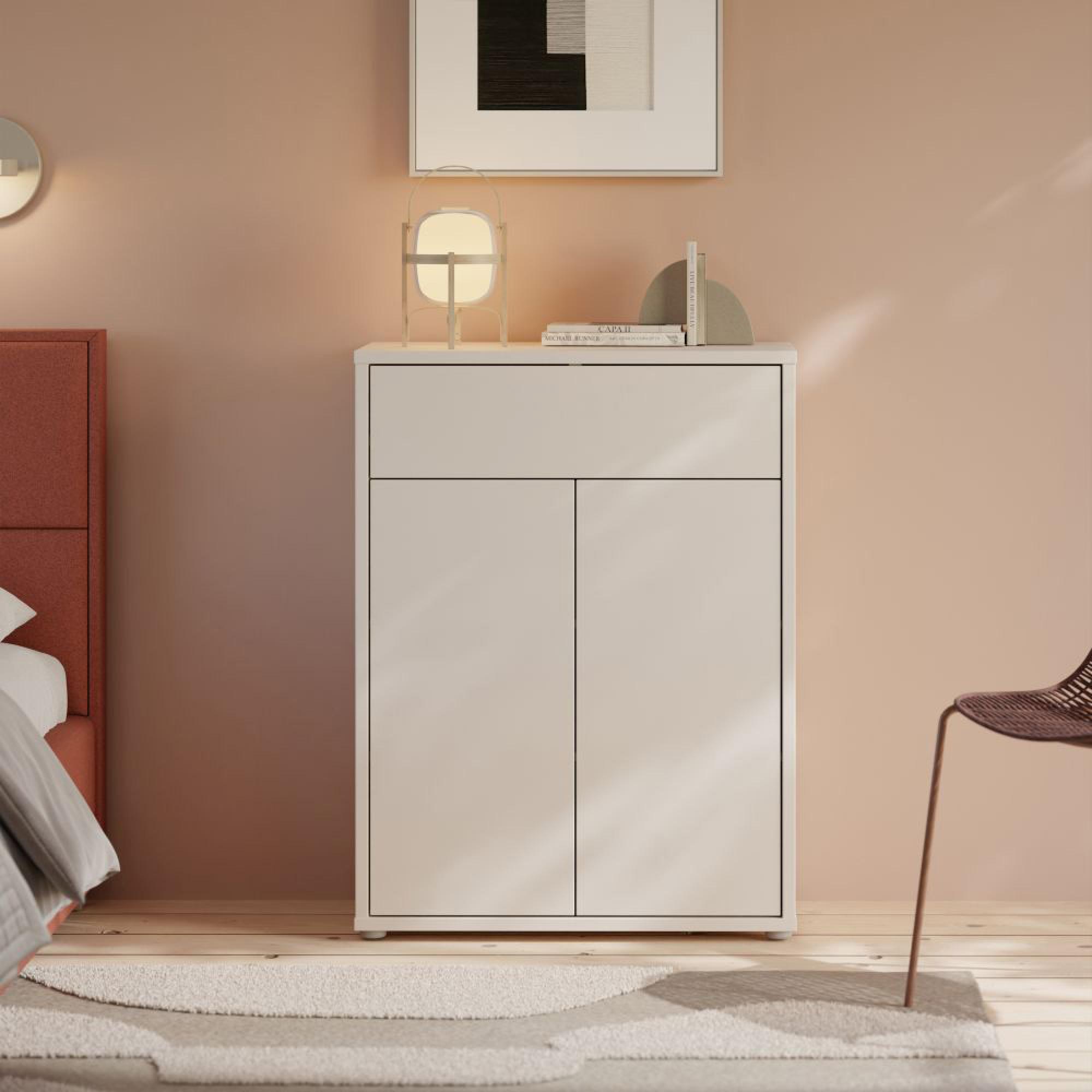 Alice Springs Shoe Cabinet - 2 Door - 1 Drawer - Sand