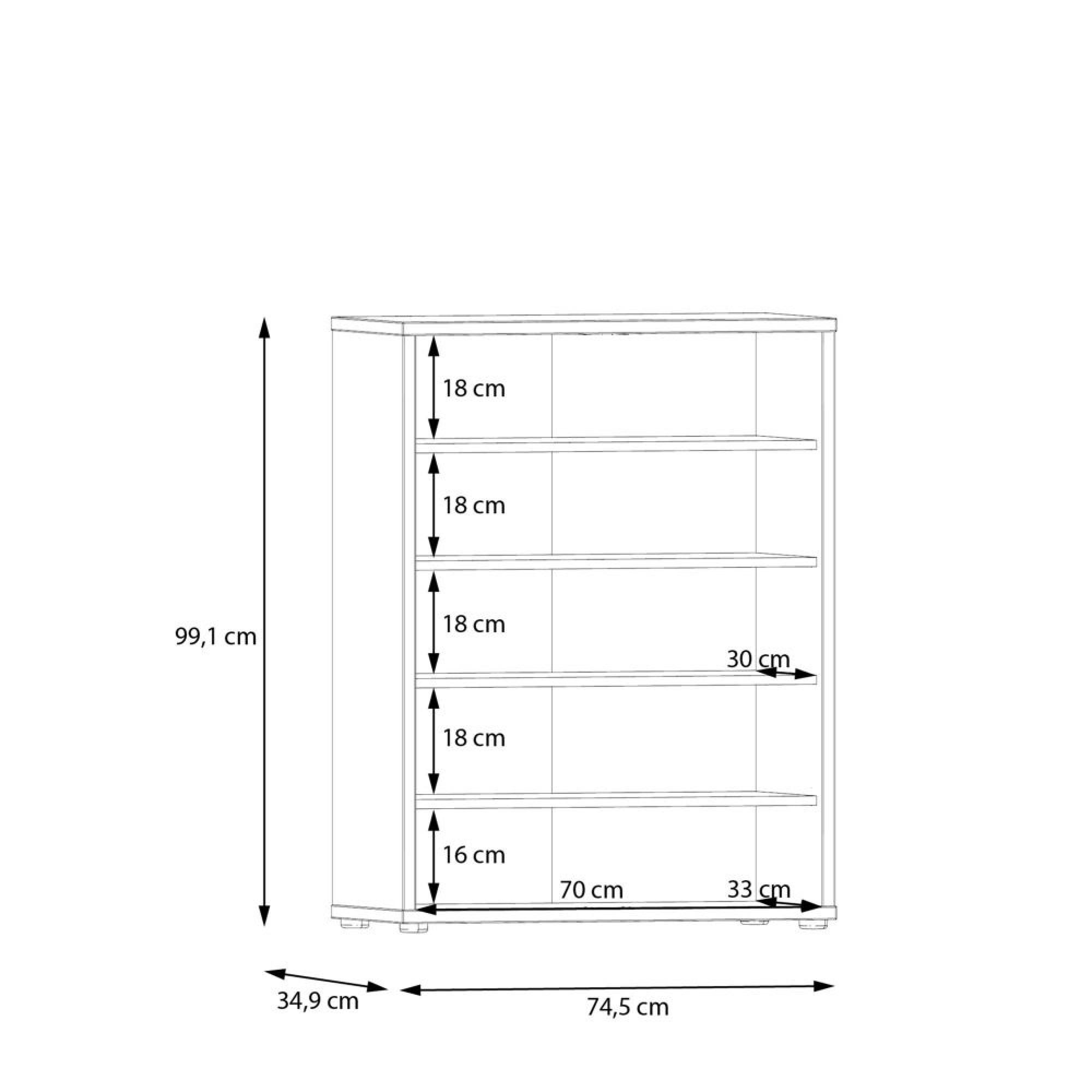 Alice Springs Shoe Cabinet - 2 Door - Artisan Oak