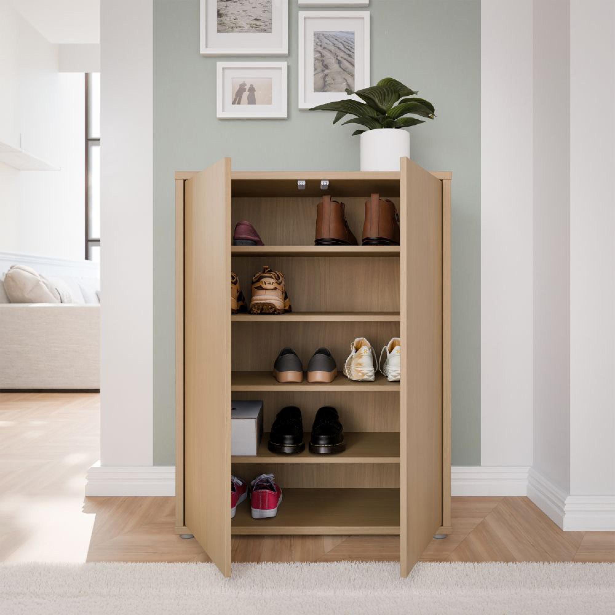 Alice Springs Shoe Cabinet - 2 Door - Elegancia Oak