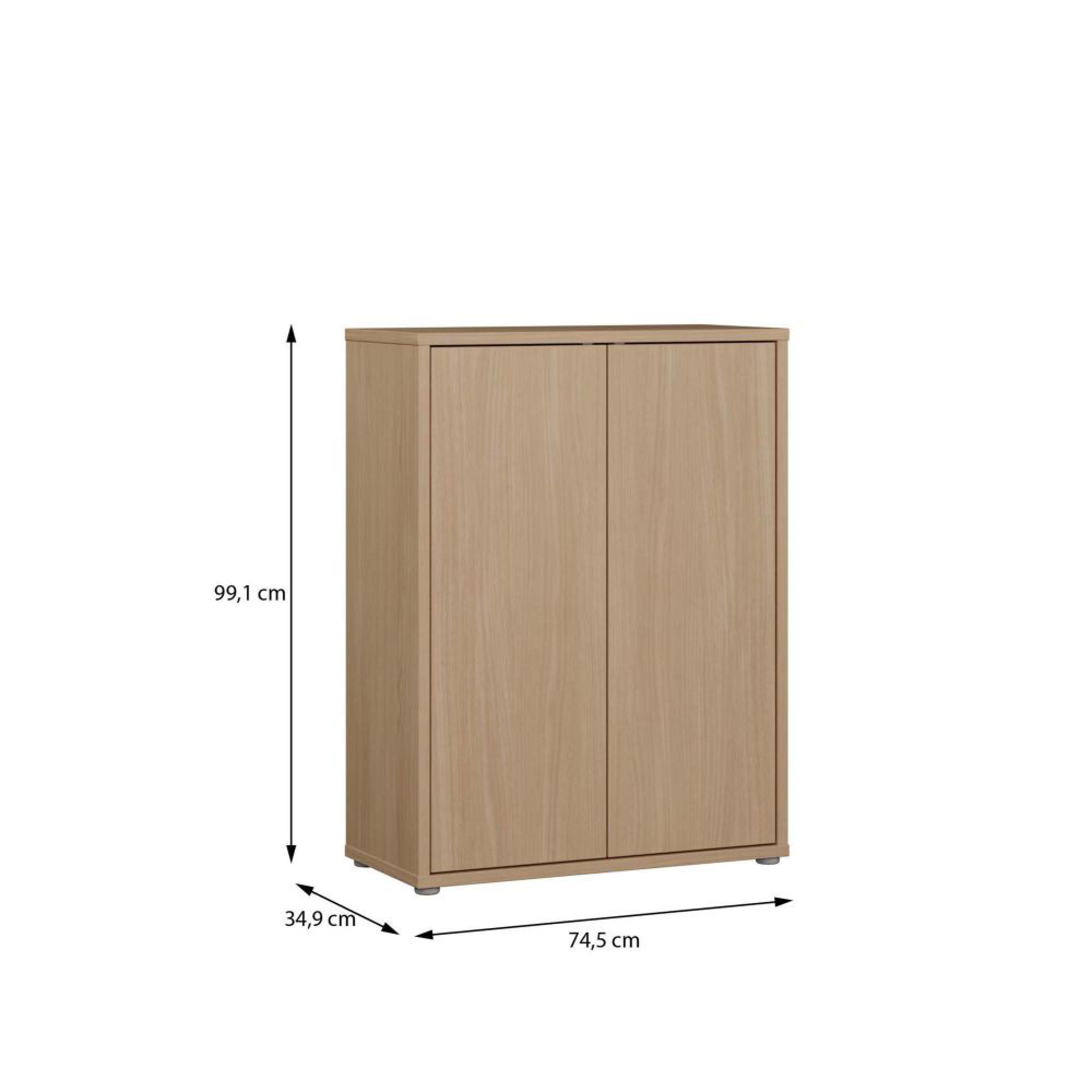 Alice Springs Shoe Cabinet - 2 Door - Elegancia Oak