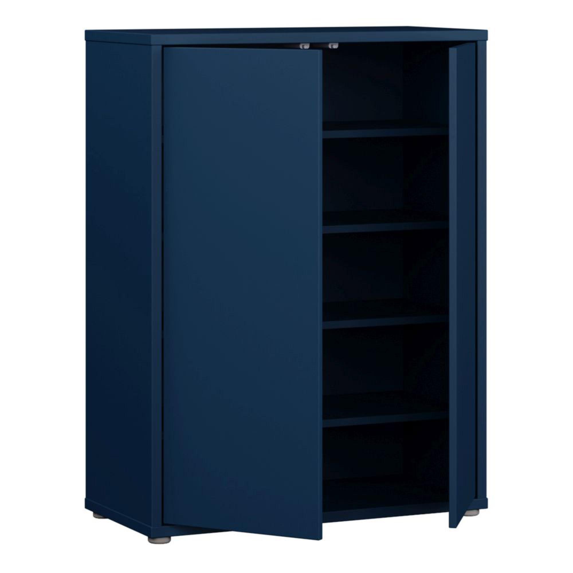 Alice Springs Shoe Cabinet - 2 Door - Night Blue