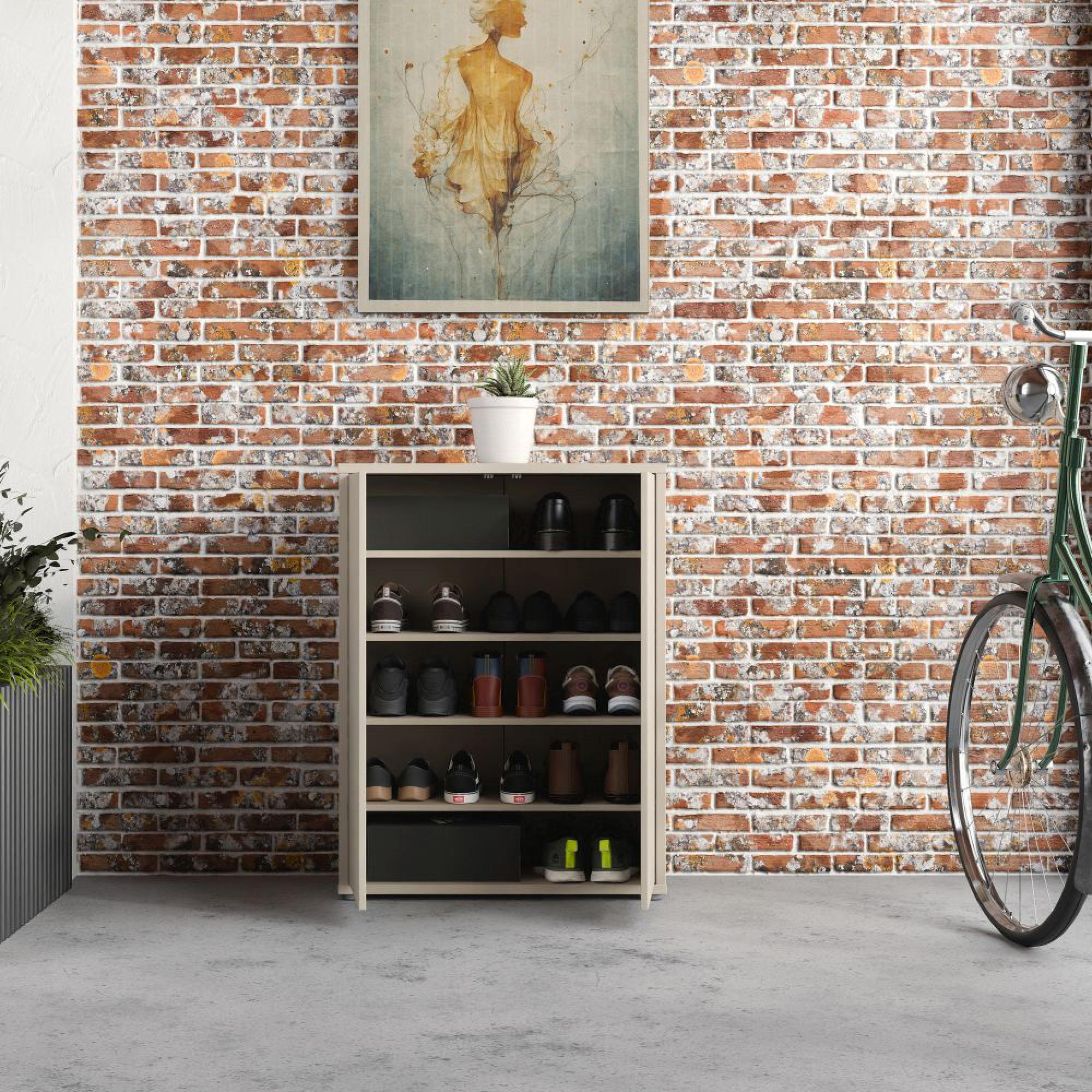 Alice Springs Shoe Cabinet - 2 Door - Sand