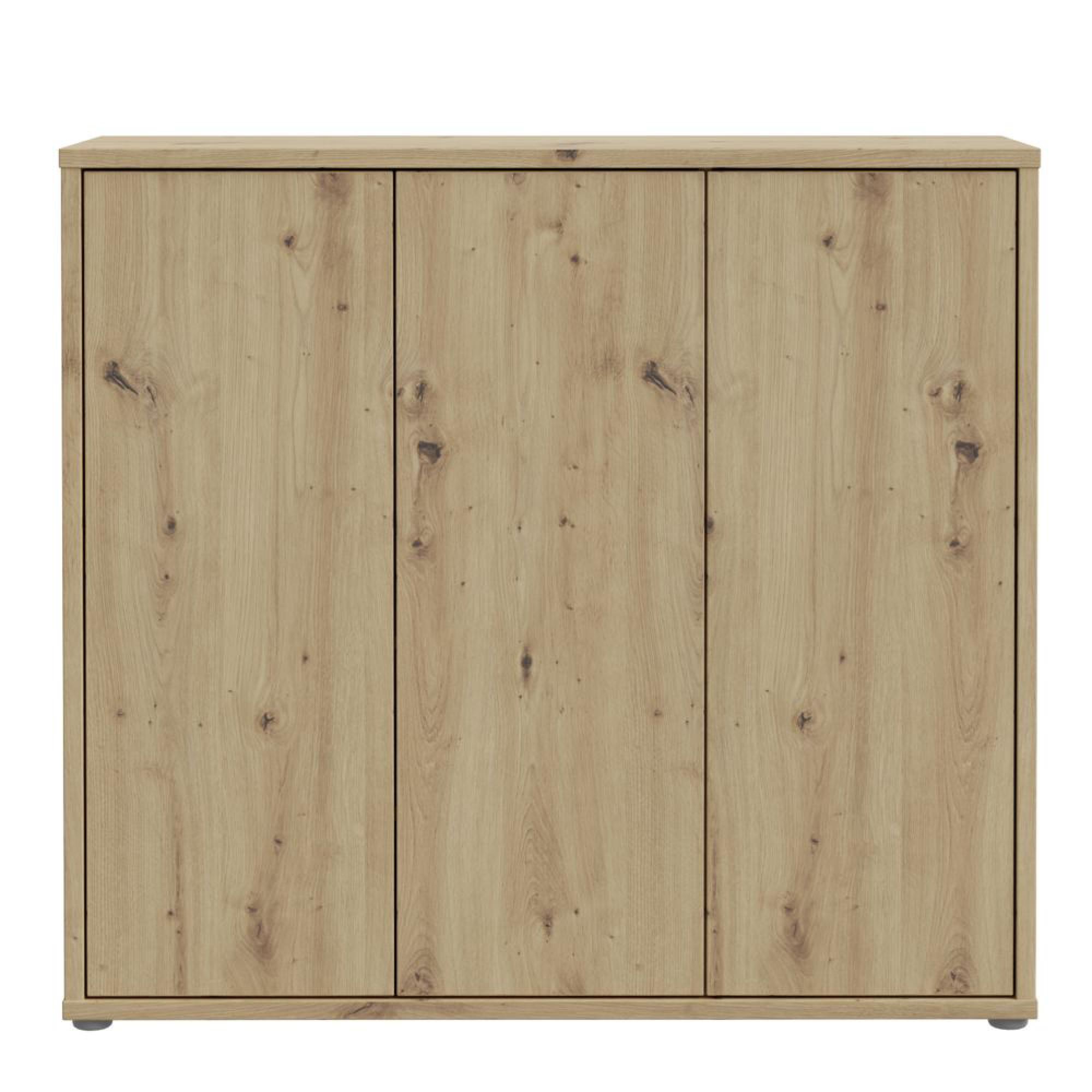 Alice Springs Shoe Cabinet - 3 Door - Artisan Oak