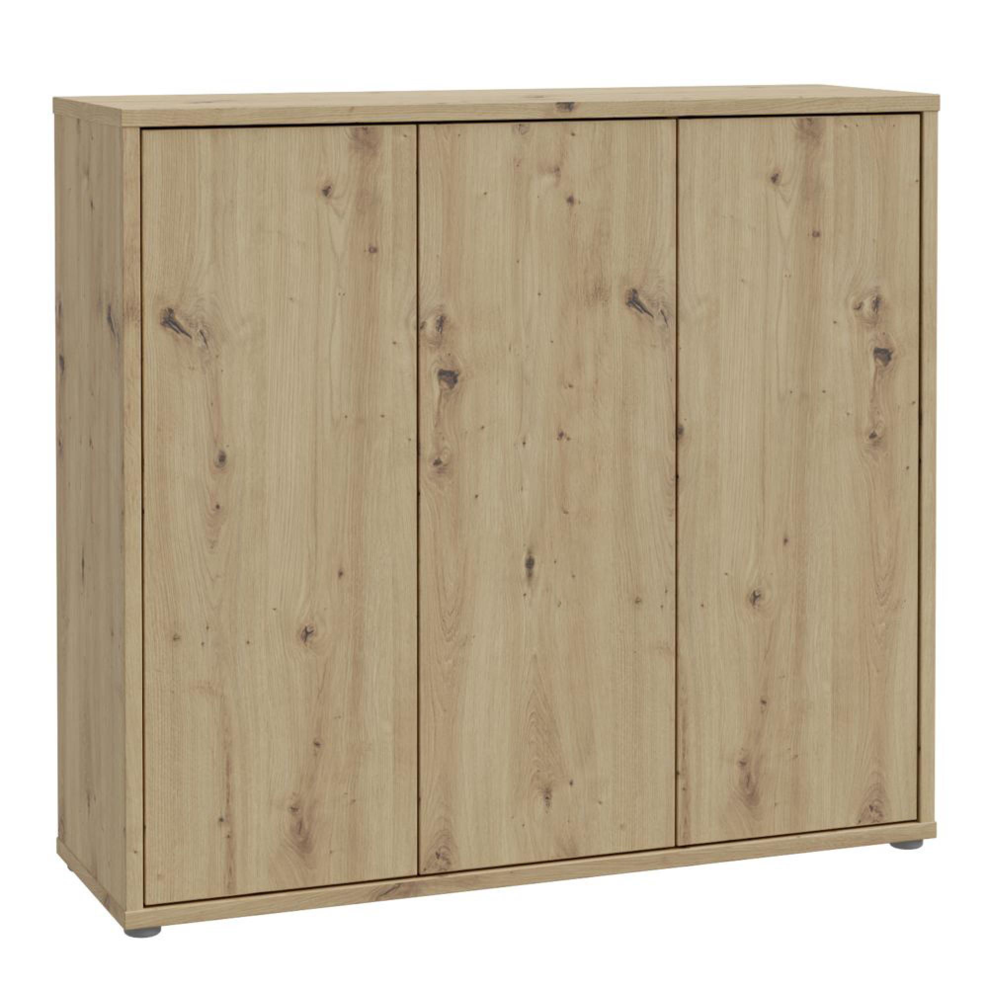 Alice Springs Shoe Cabinet - 3 Door - Artisan Oak