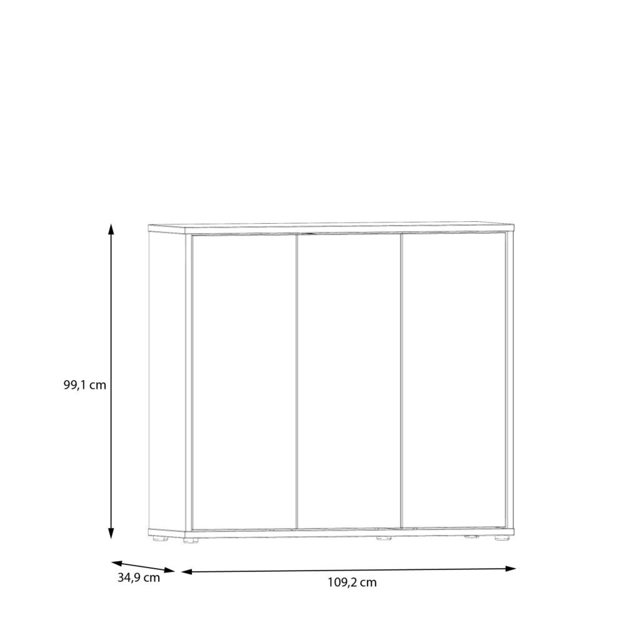 Alice Springs Shoe Cabinet - 3 Door - Artisan Oak
