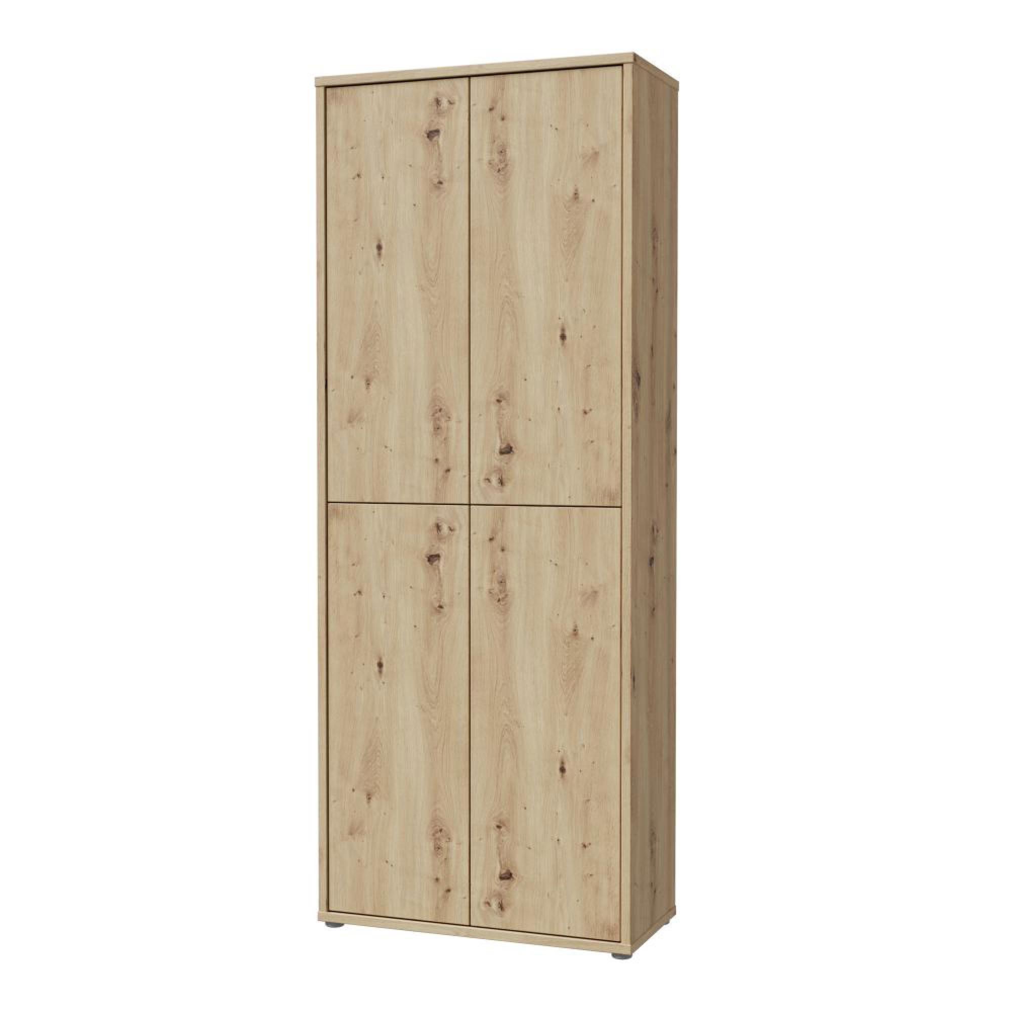 Alice Springs Shoe Cabinet - 4 Door - Artisan Oak