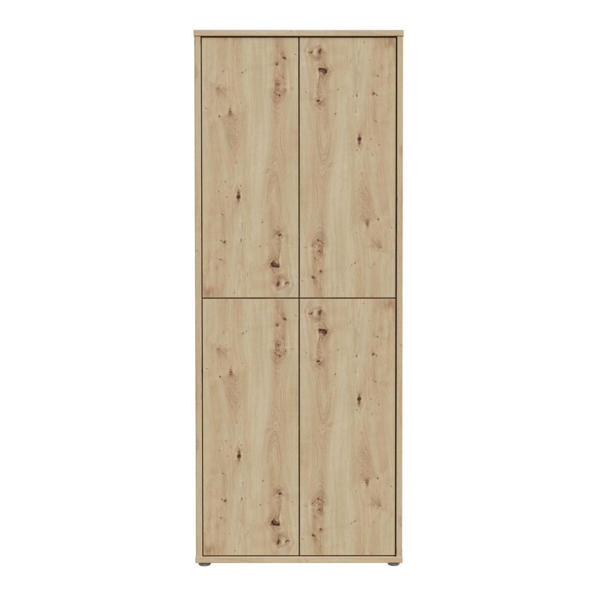 Alice Springs Shoe Cabinet - 4 Door - Artisan Oak