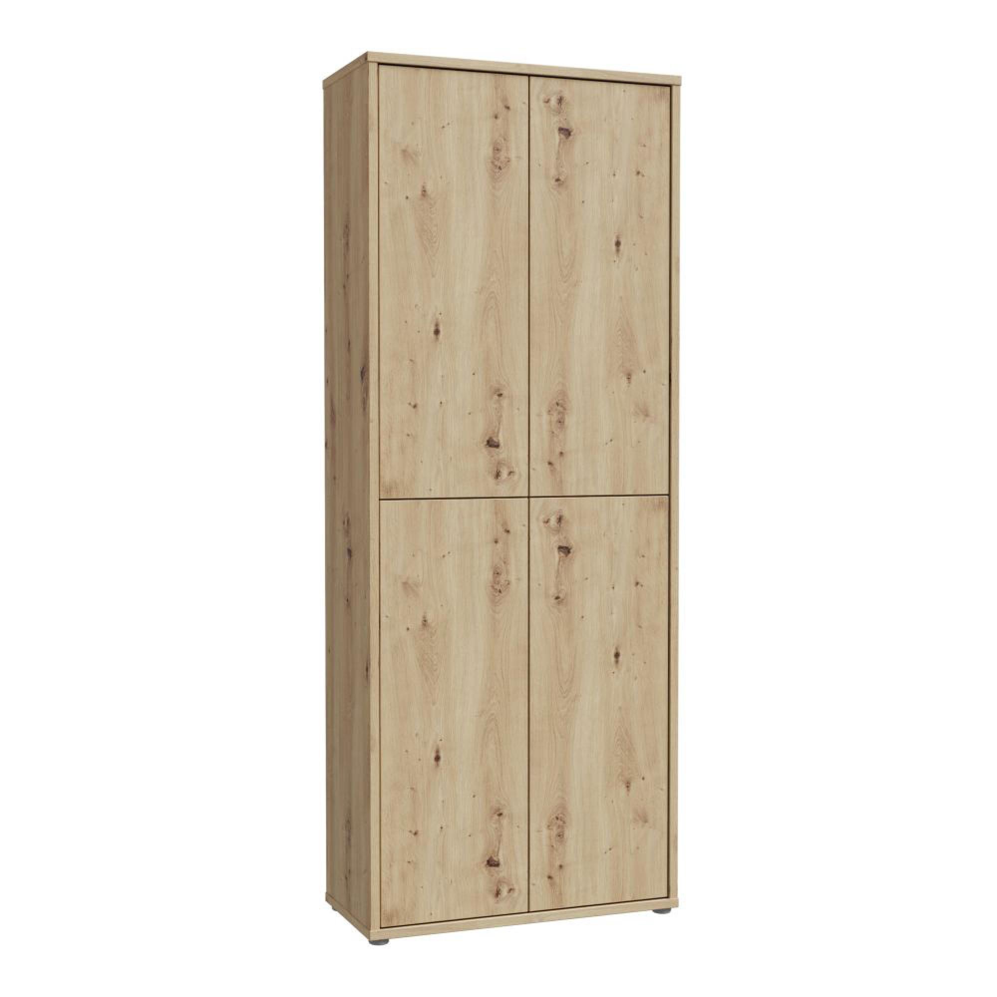 Alice Springs Shoe Cabinet - 4 Door - Artisan Oak