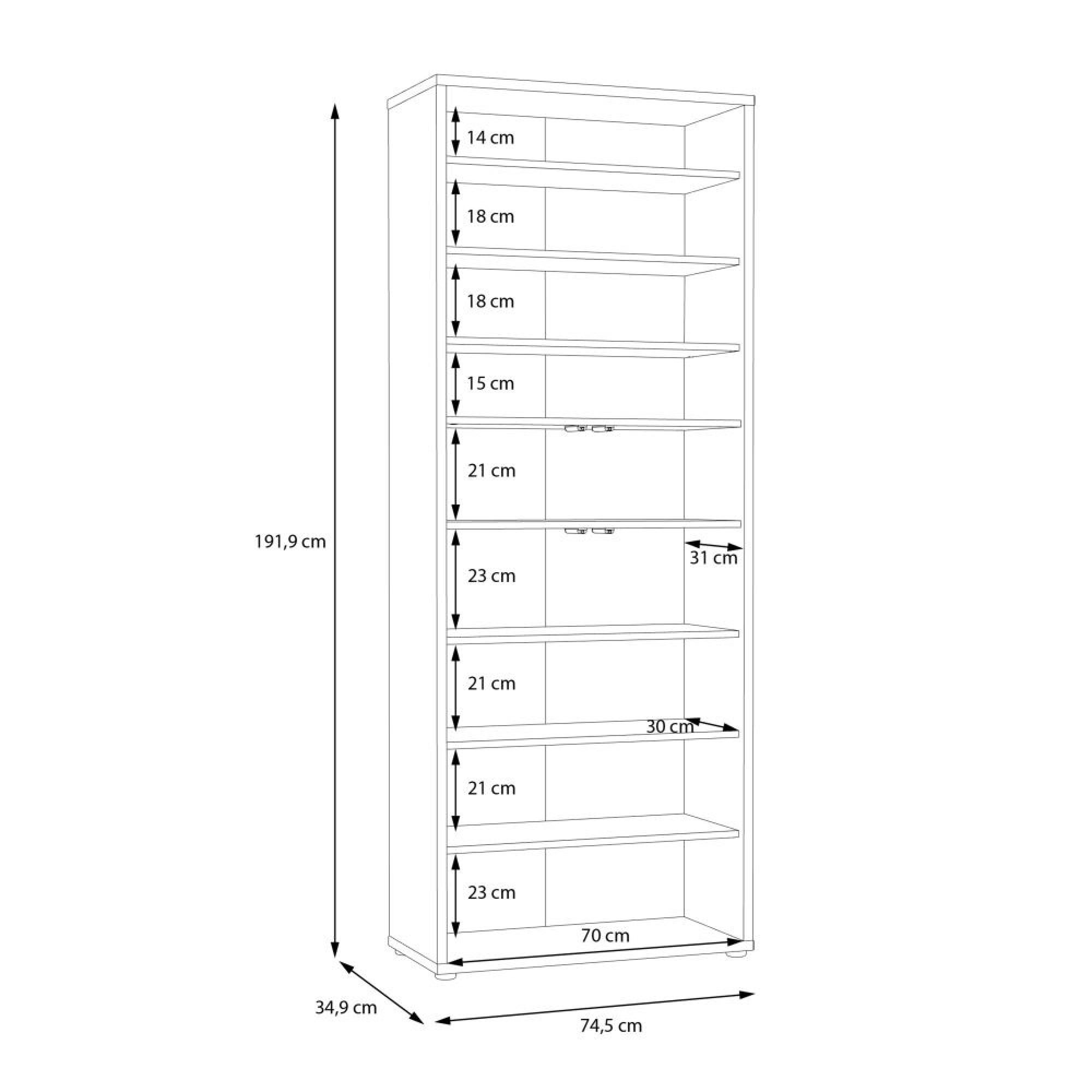 Alice Springs Shoe Cabinet - 4 Door - Artisan Oak