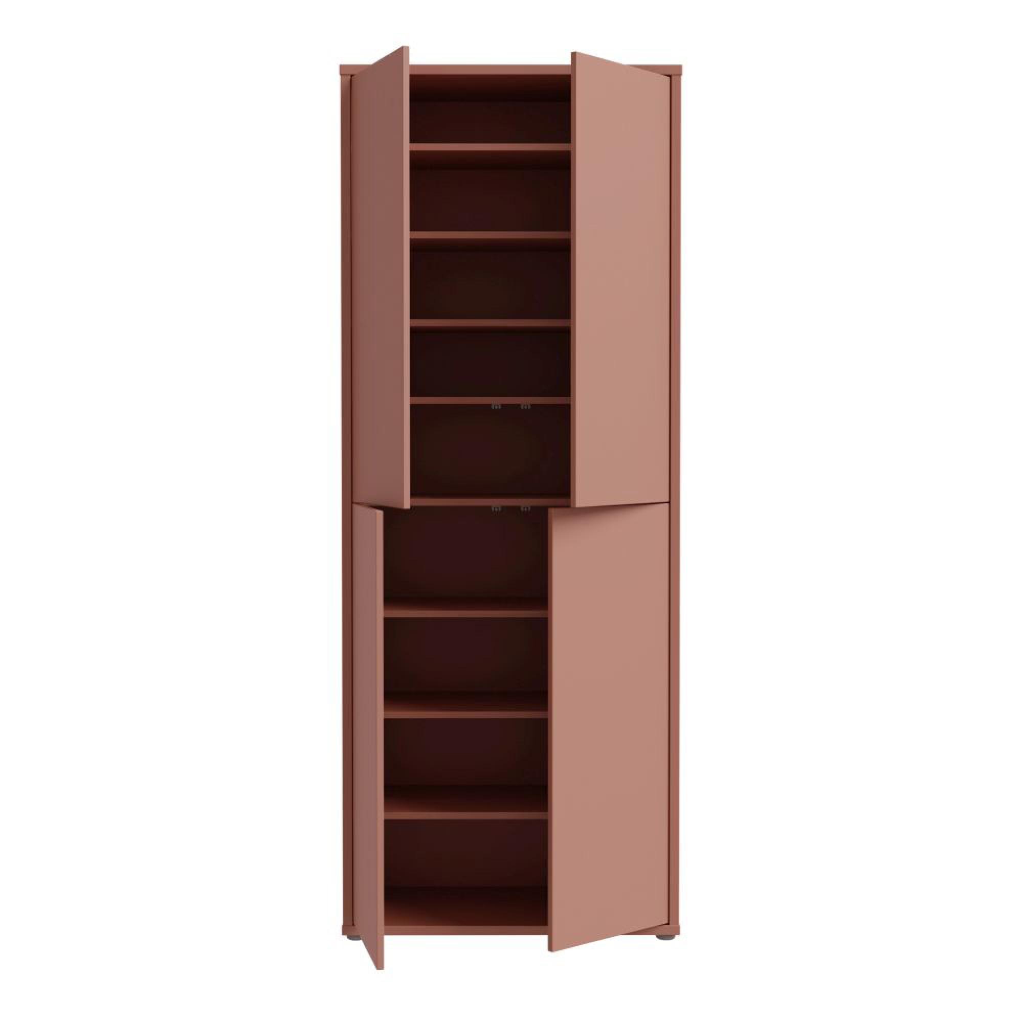 Alice Springs Shoe Cabinet - 4 Door - Terracotta