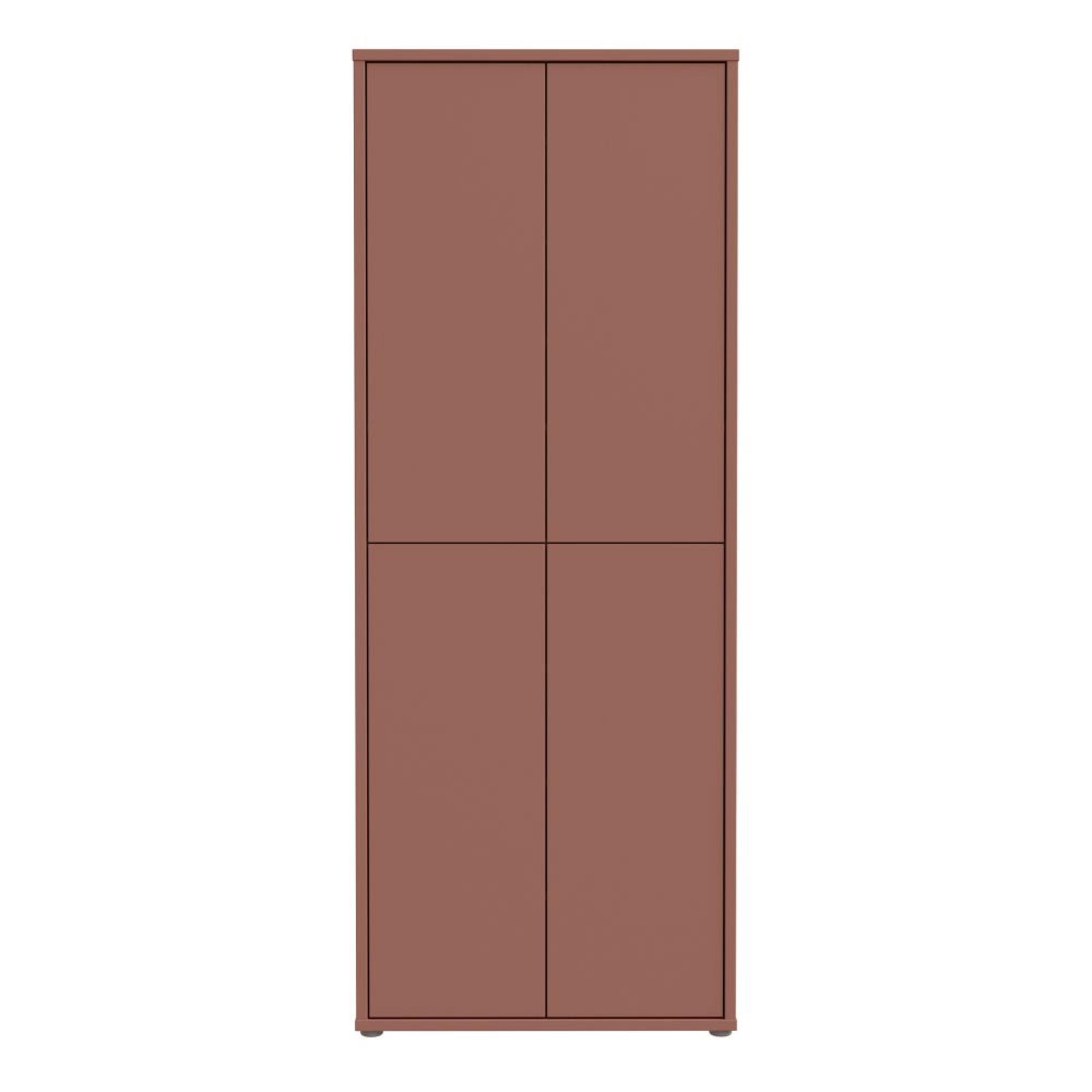 Alice Springs Shoe Cabinet - 4 Door - Terracotta