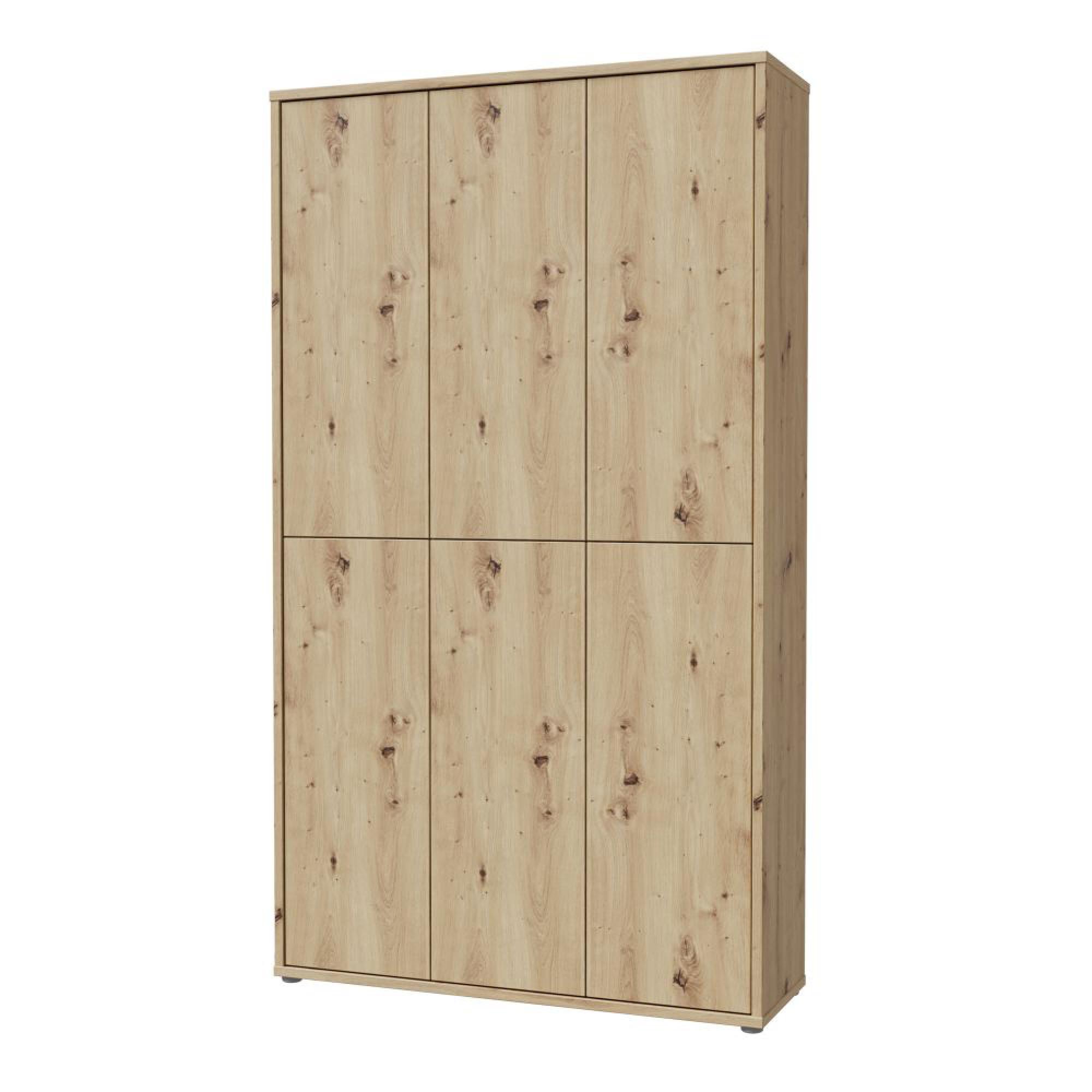 Alice Springs Shoe Cabinet - 6 Door - Artisan Oak