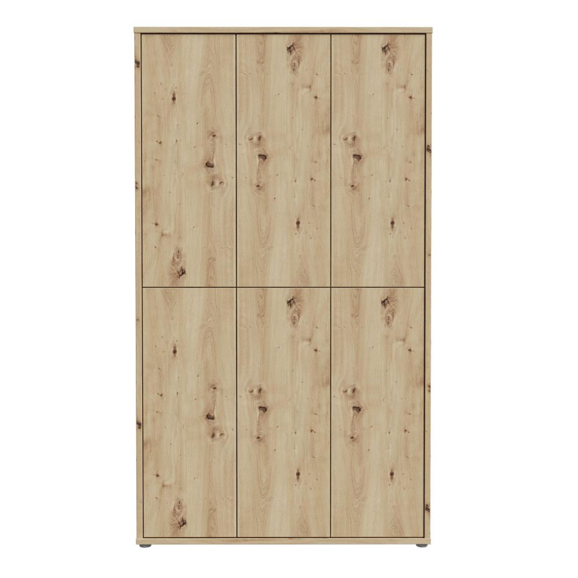 Alice Springs Shoe Cabinet - 6 Door - Artisan Oak