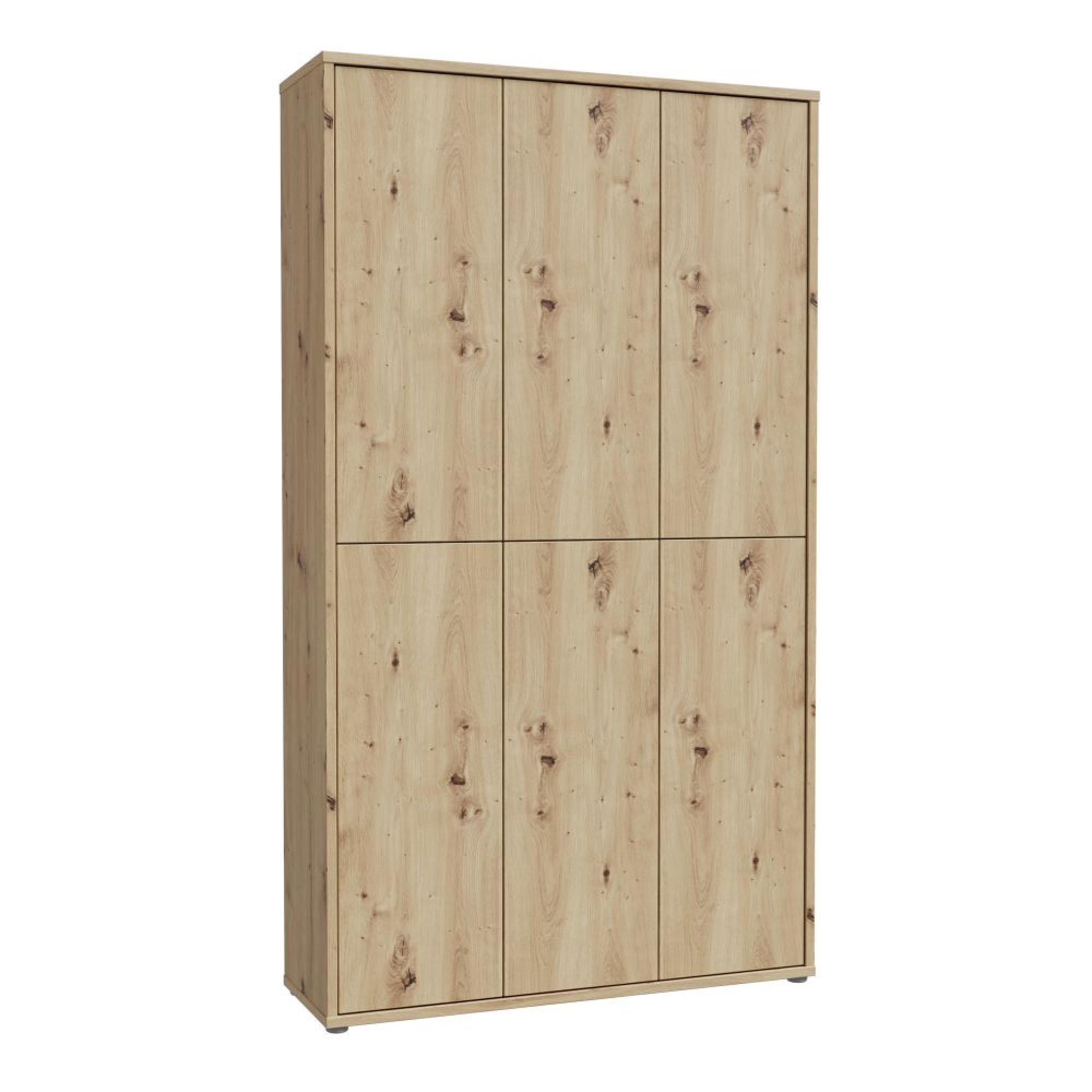 Alice Springs Shoe Cabinet - 6 Door - Artisan Oak