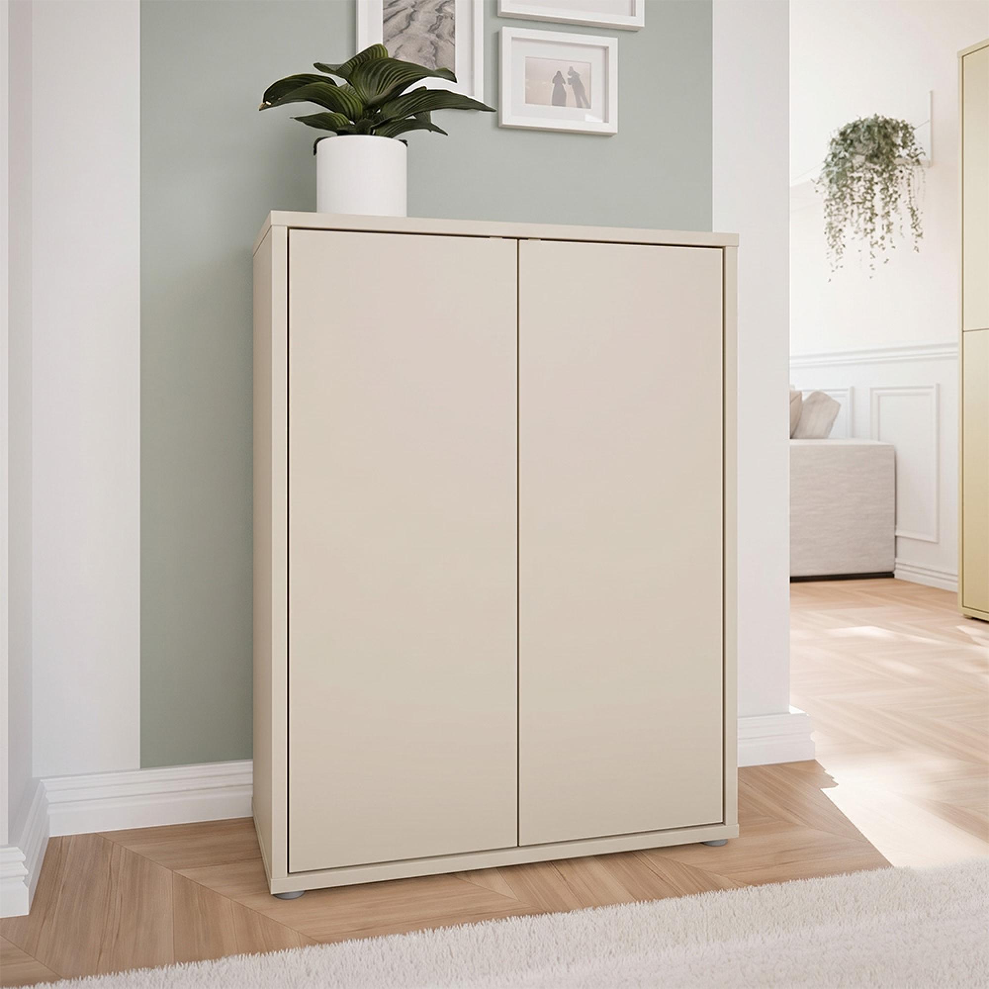 Alice Springs Shoe Cabinet - 2 Door - Sand