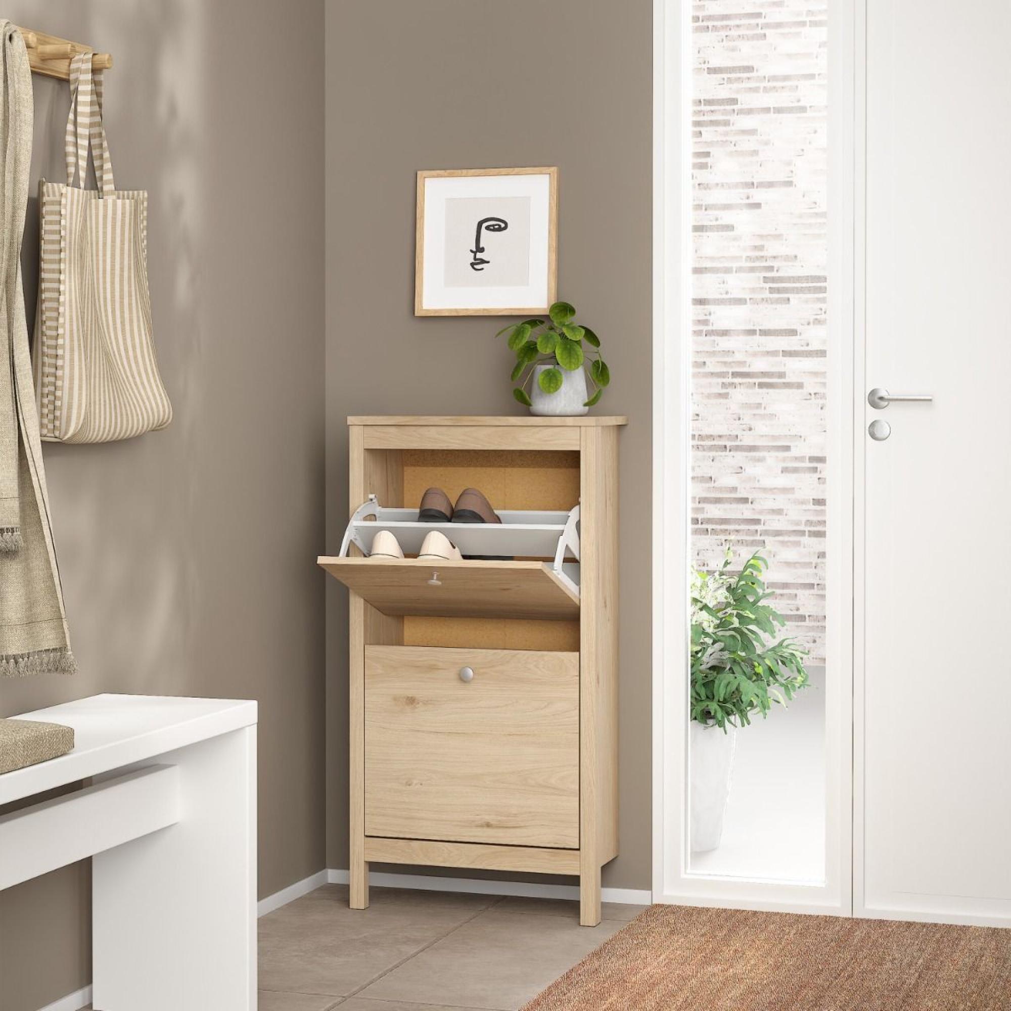 Madrid Shoe Cabinet - 2 Door - Jackson Hickory Oak