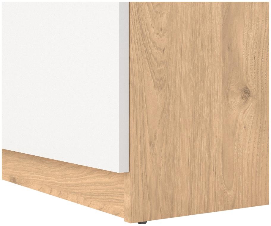 Naia Shoe Cupboard - Large - Oak and White