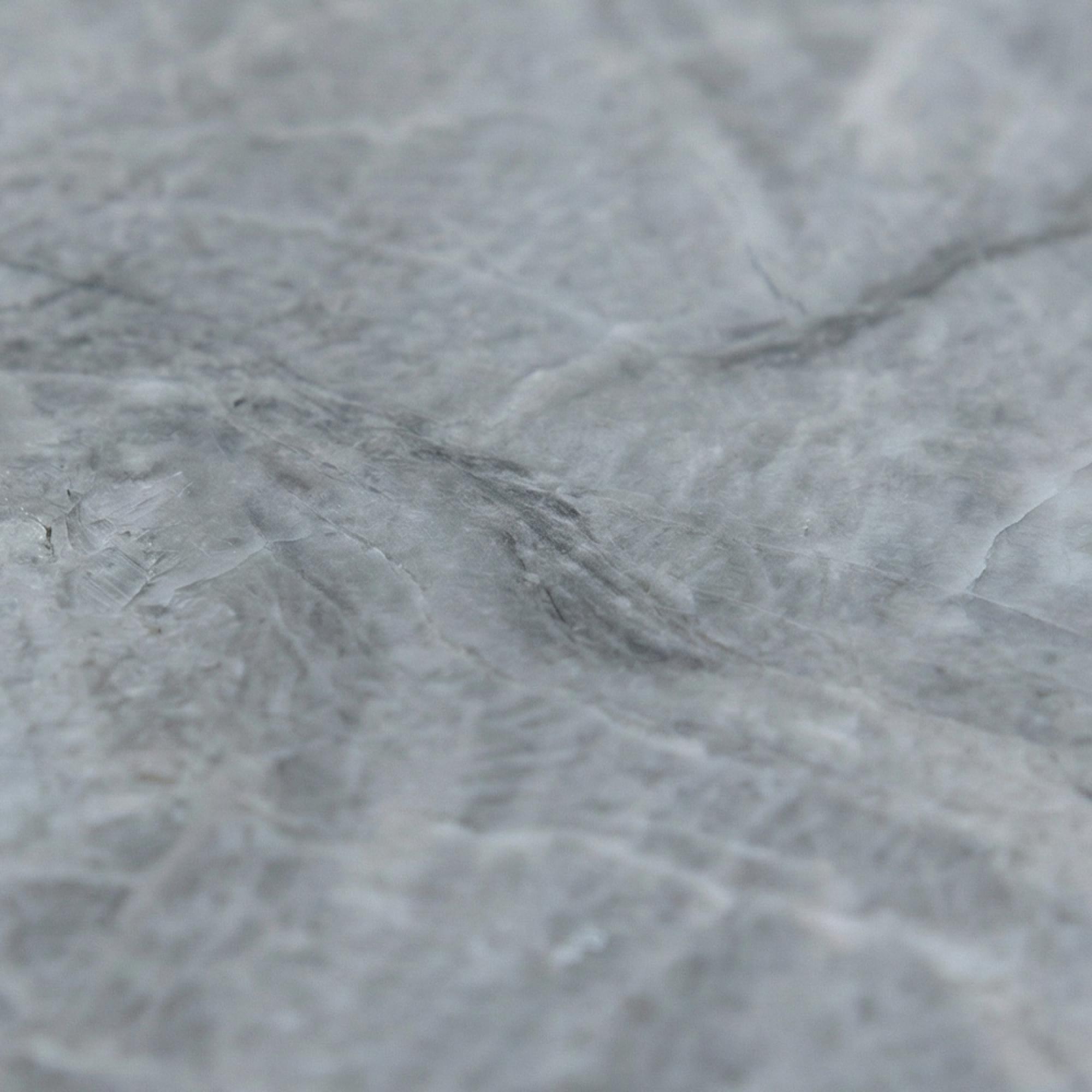 Lisbon Lamp Table - Square - Grey Marble & Chrome