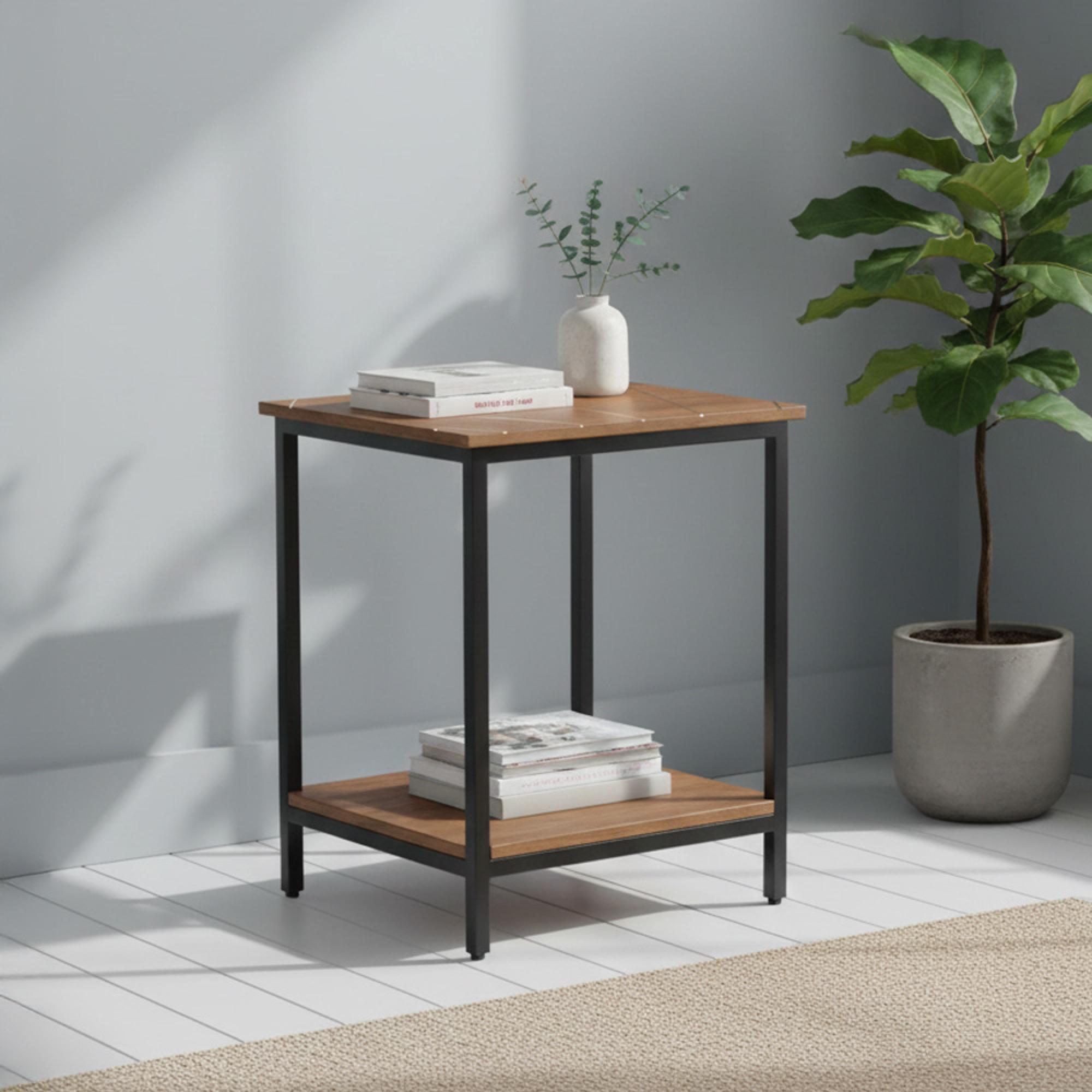 Fowey Side Table - Brown Mango Wood