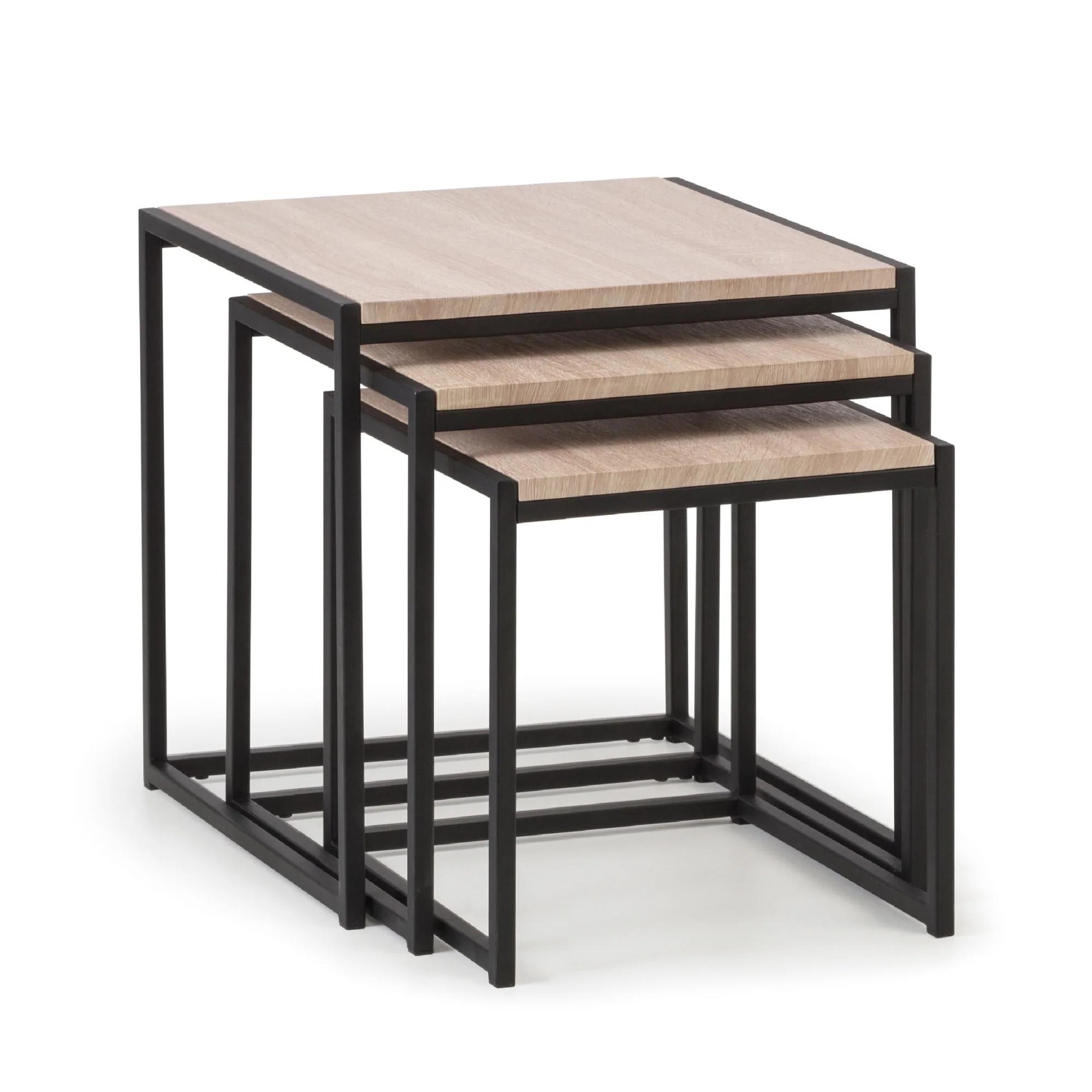 Tribeca Nest of Tables - Set of 3 - Light Oak