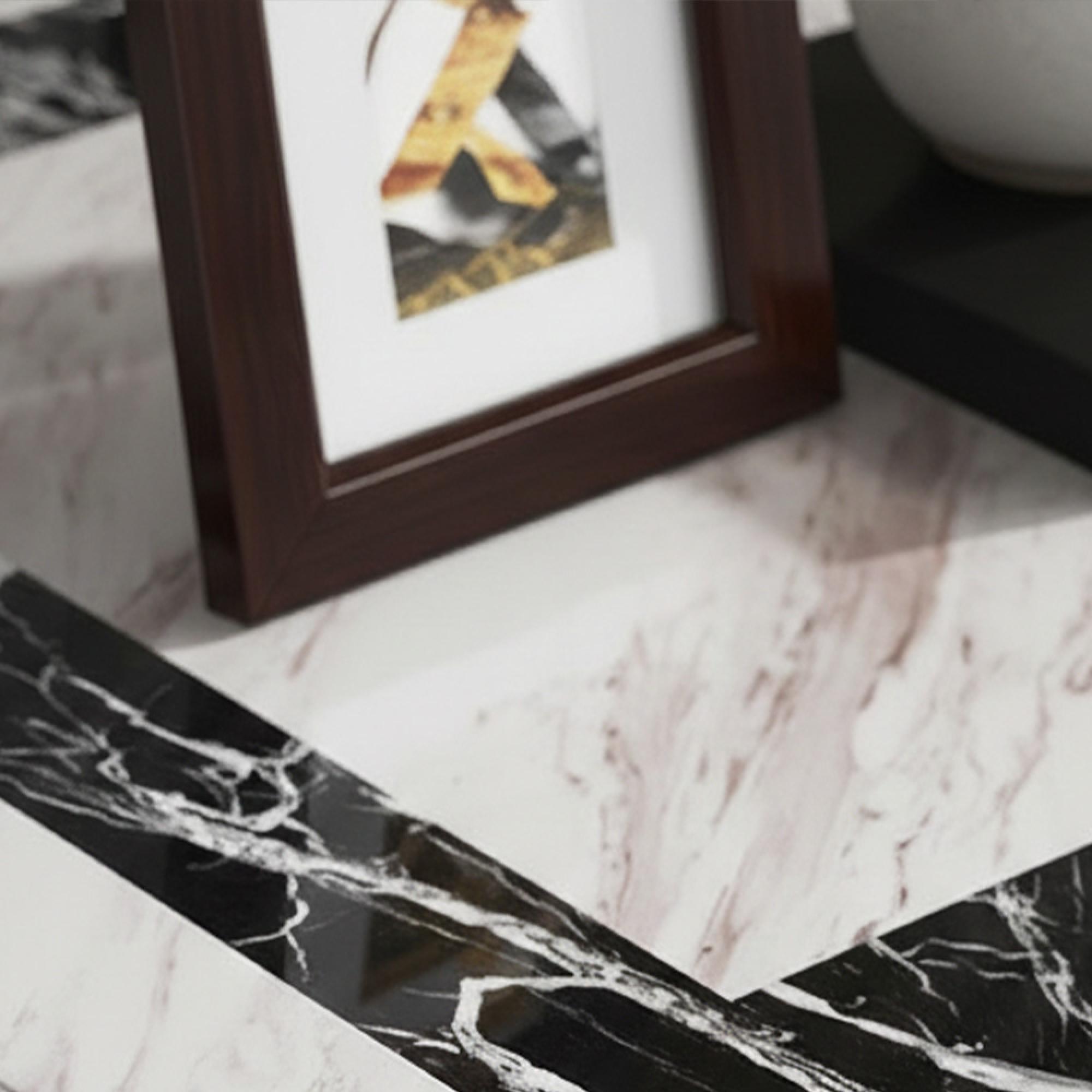 Rome Side Table - Beige Marble