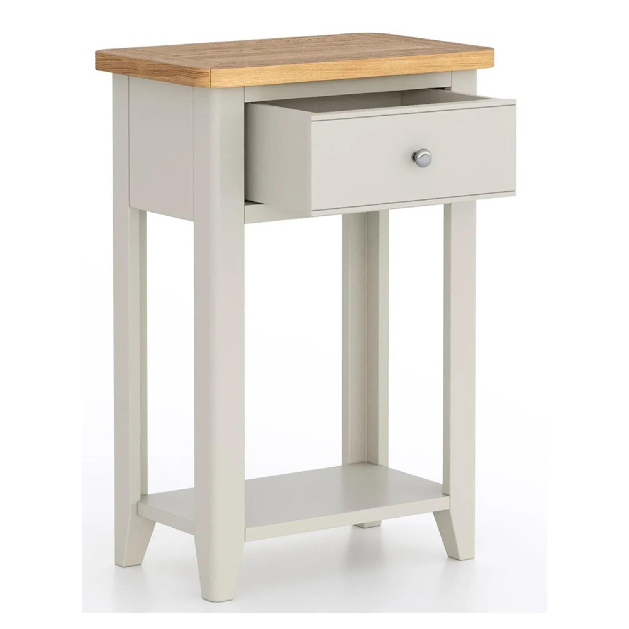 Arden Grey Painted 1 Drawer Telephone Table