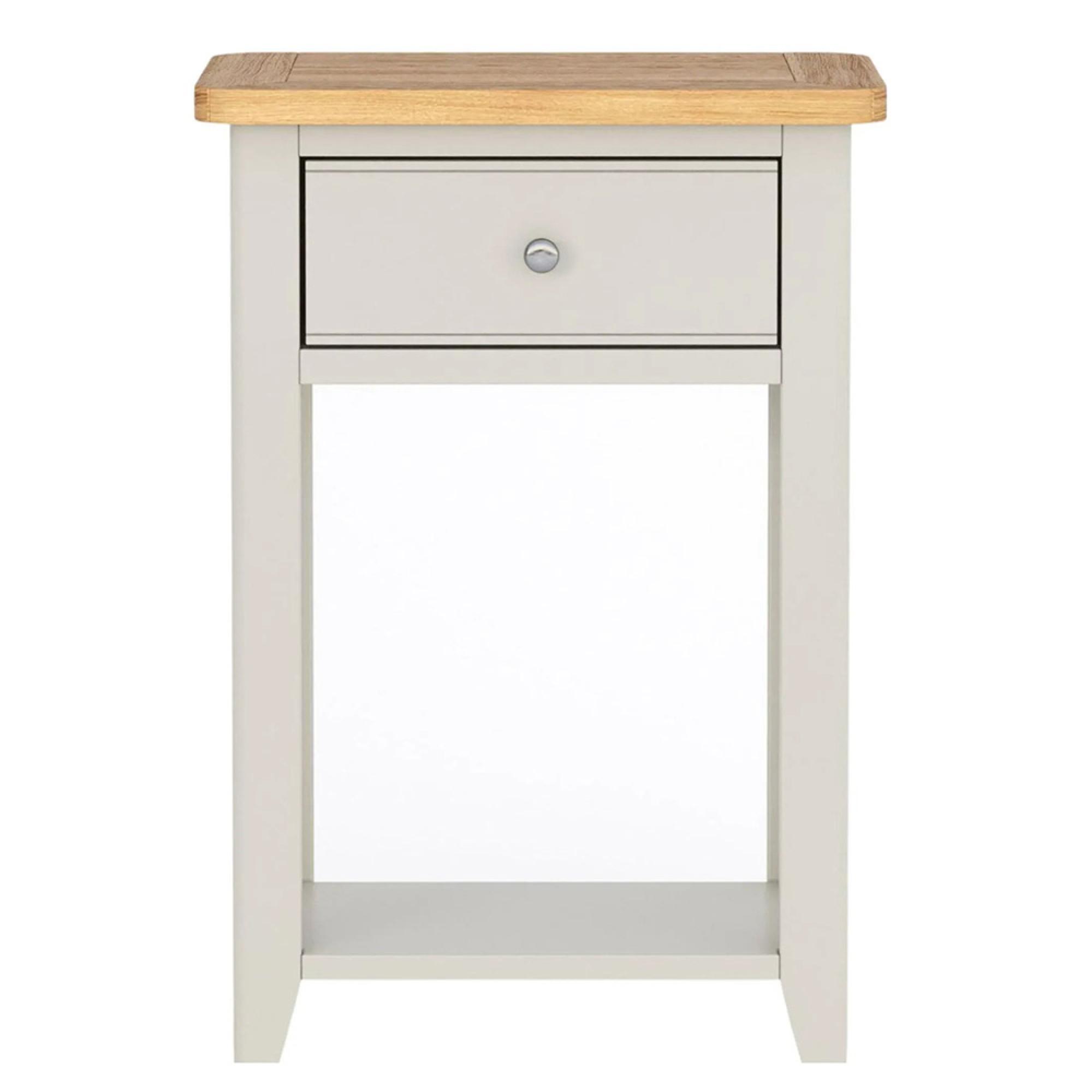 Arden Grey Painted 1 Drawer Telephone Table
