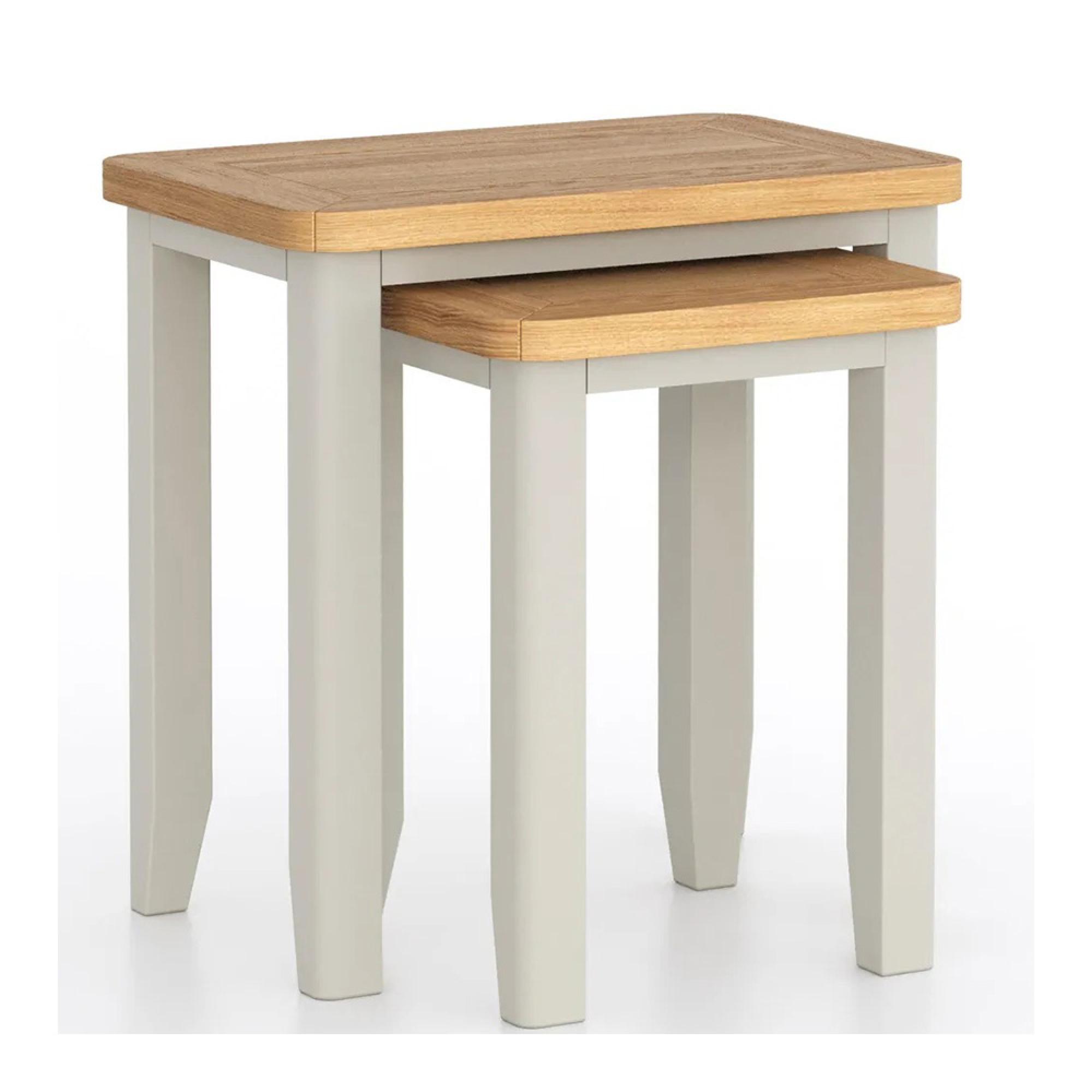Arden Grey Painted Nest of 2 Tables