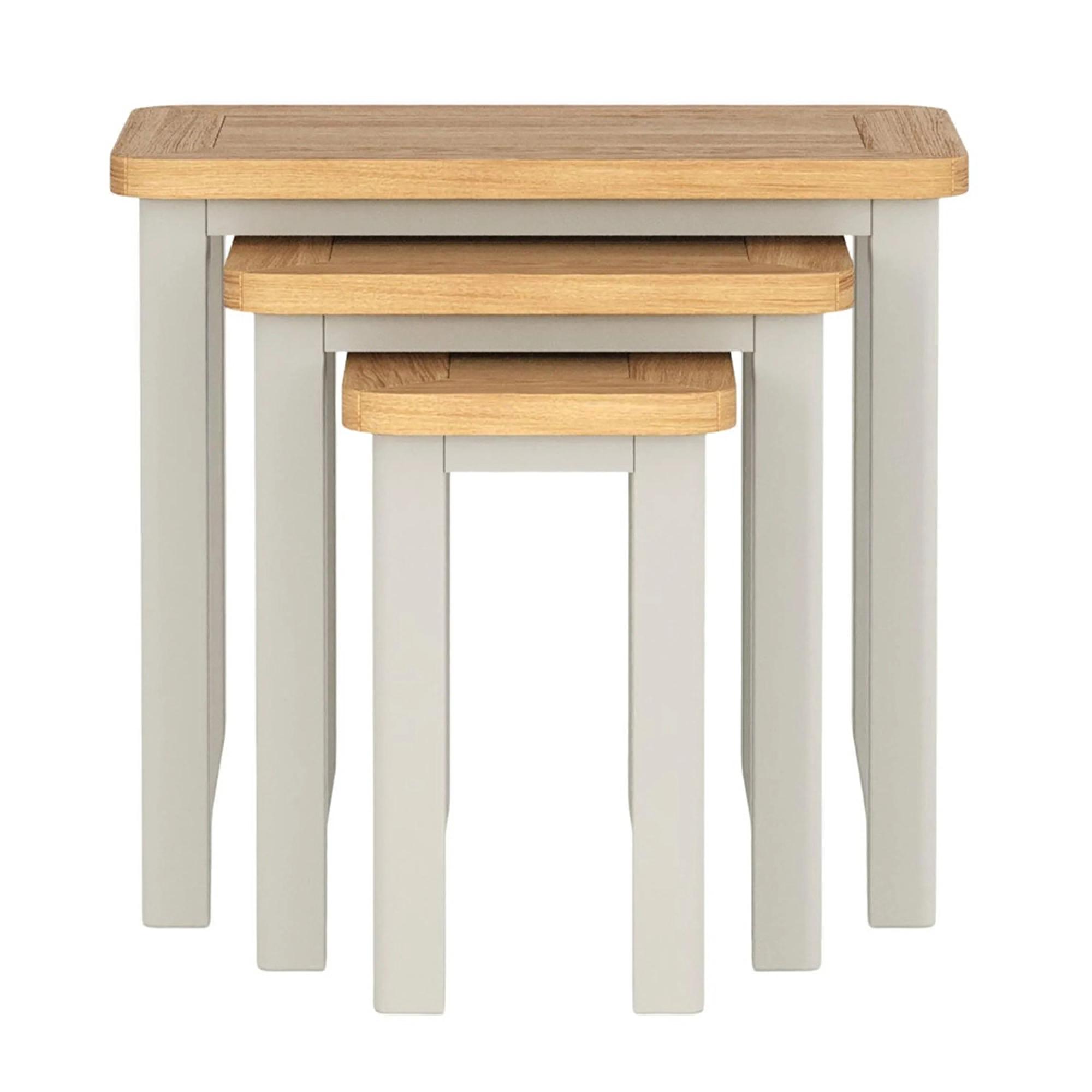 Arden Grey Painted Nest of 3 Tables