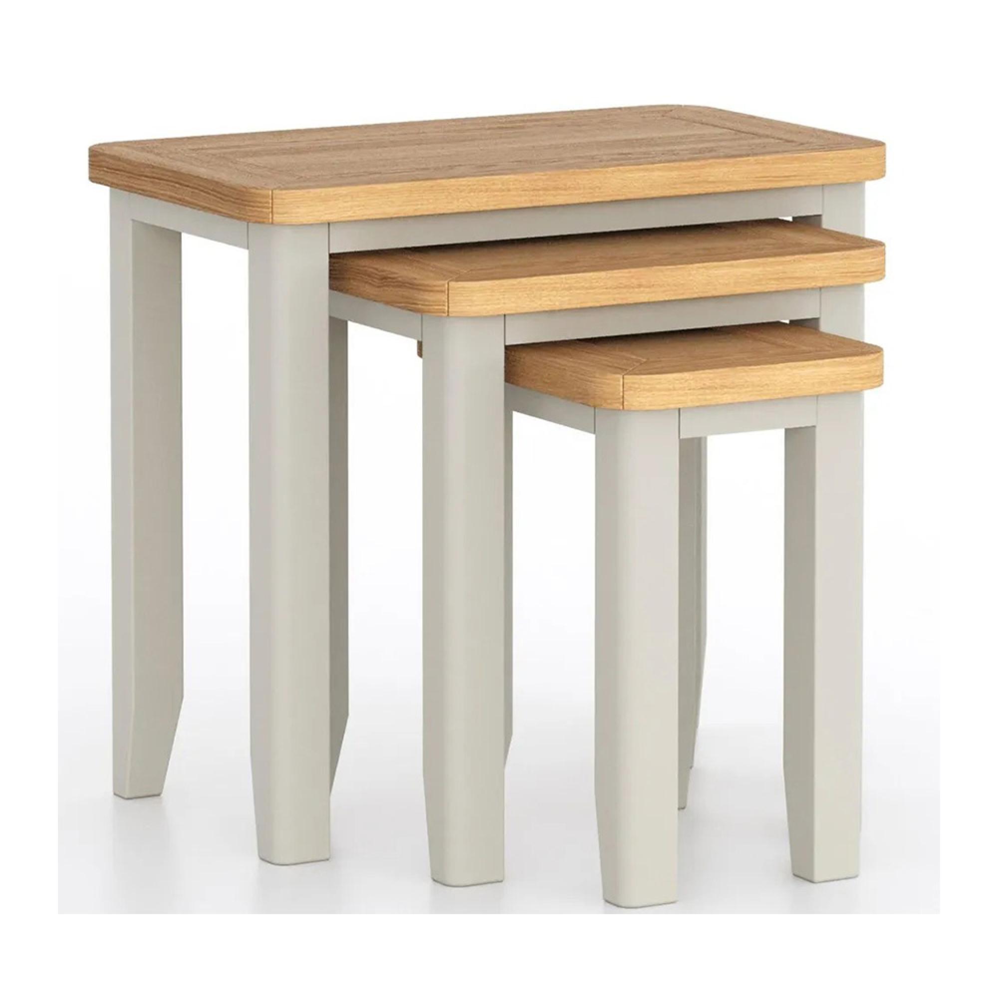Arden Grey Painted Nest of 3 Tables