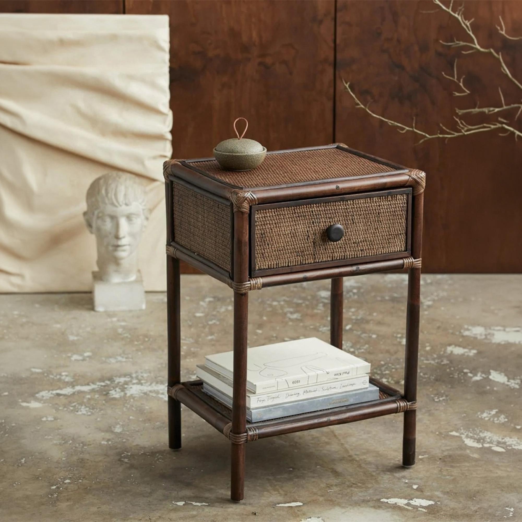 Hayes Side Table - Rattan