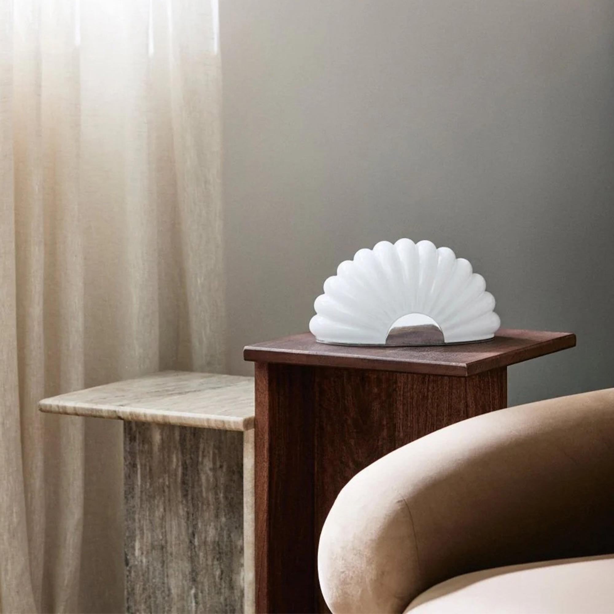 Glina Side Table - High - Set of 2 - Mango Wood & Marble