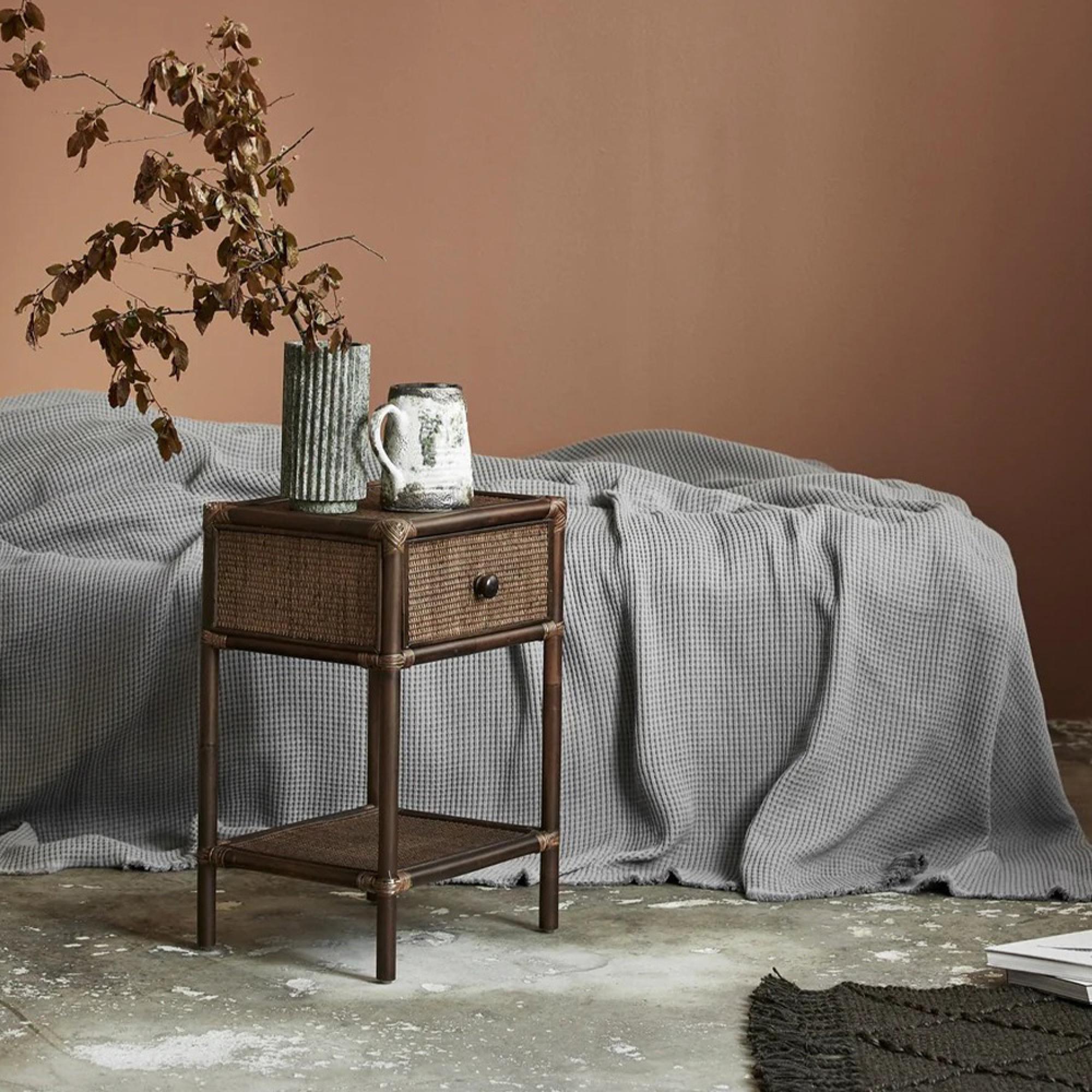 Hayes Side Table - Rattan