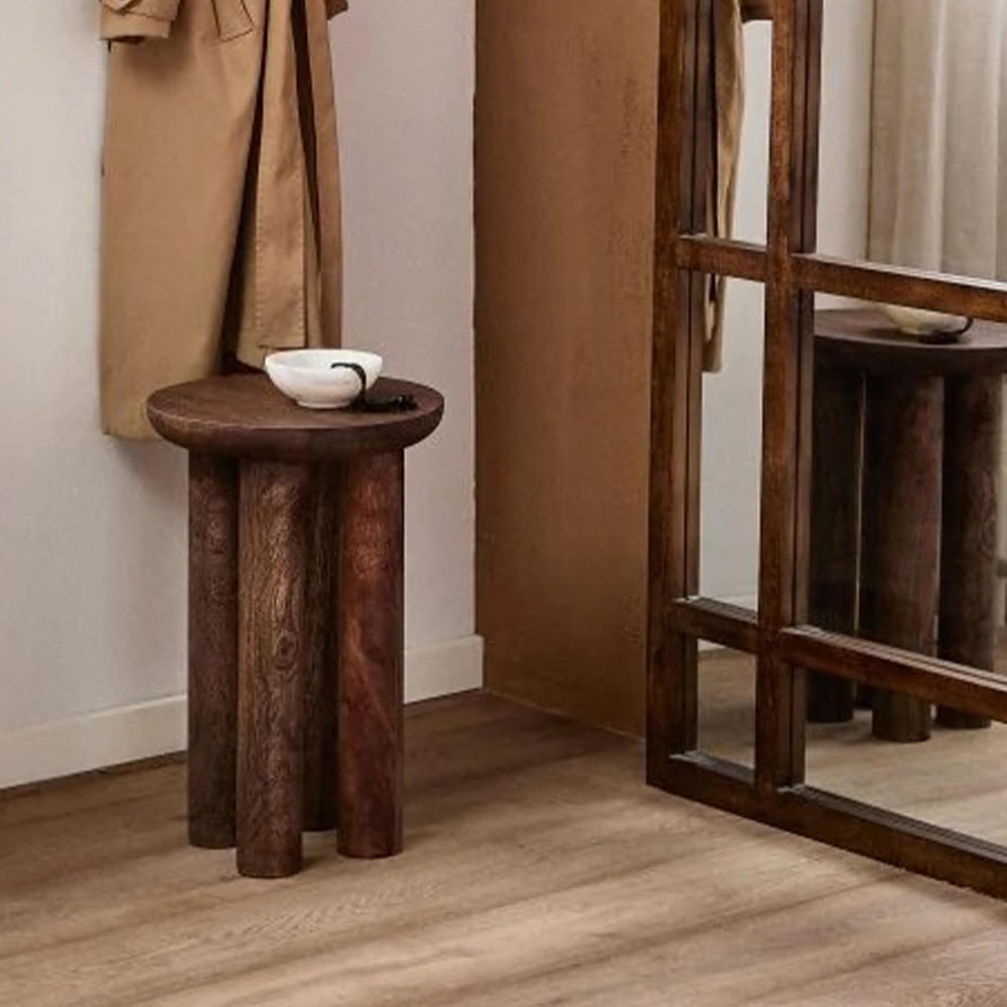 Helin Side Table - Round - Mango Wood