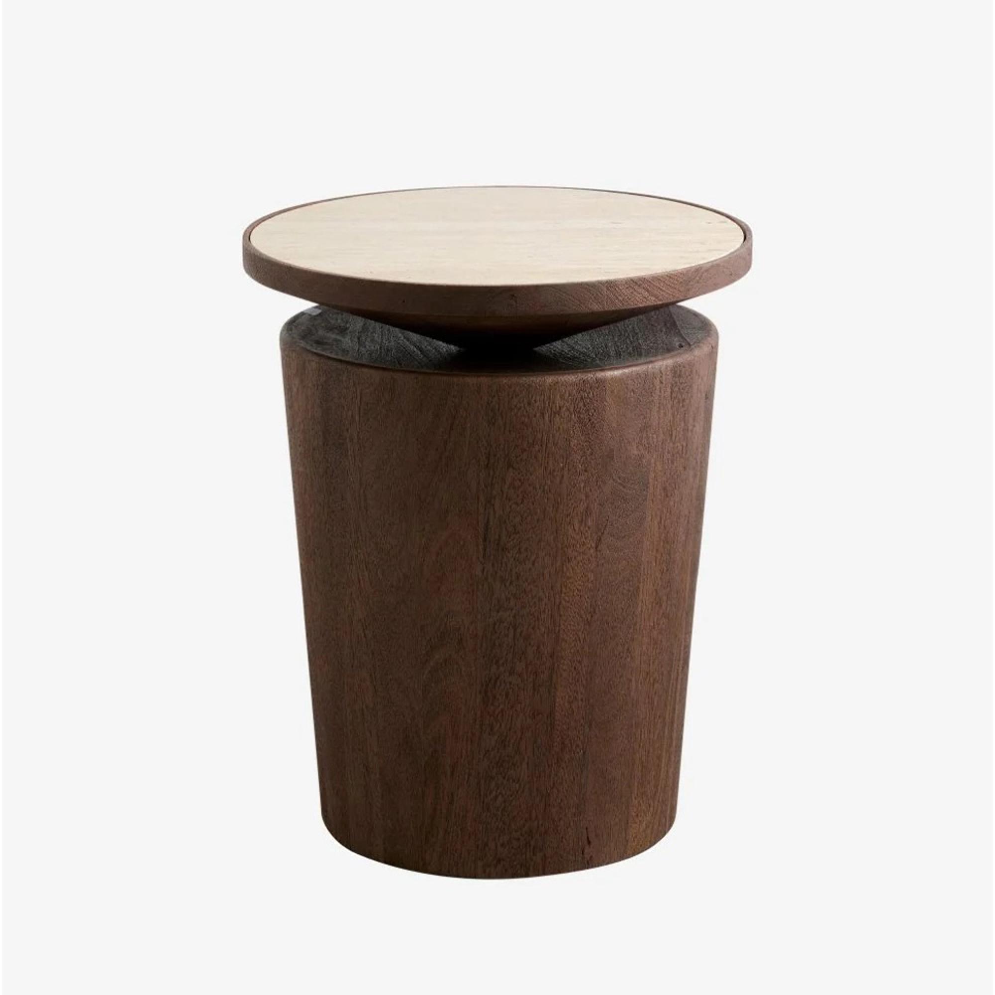 Kwando Side Table - Round - Mango Wood
