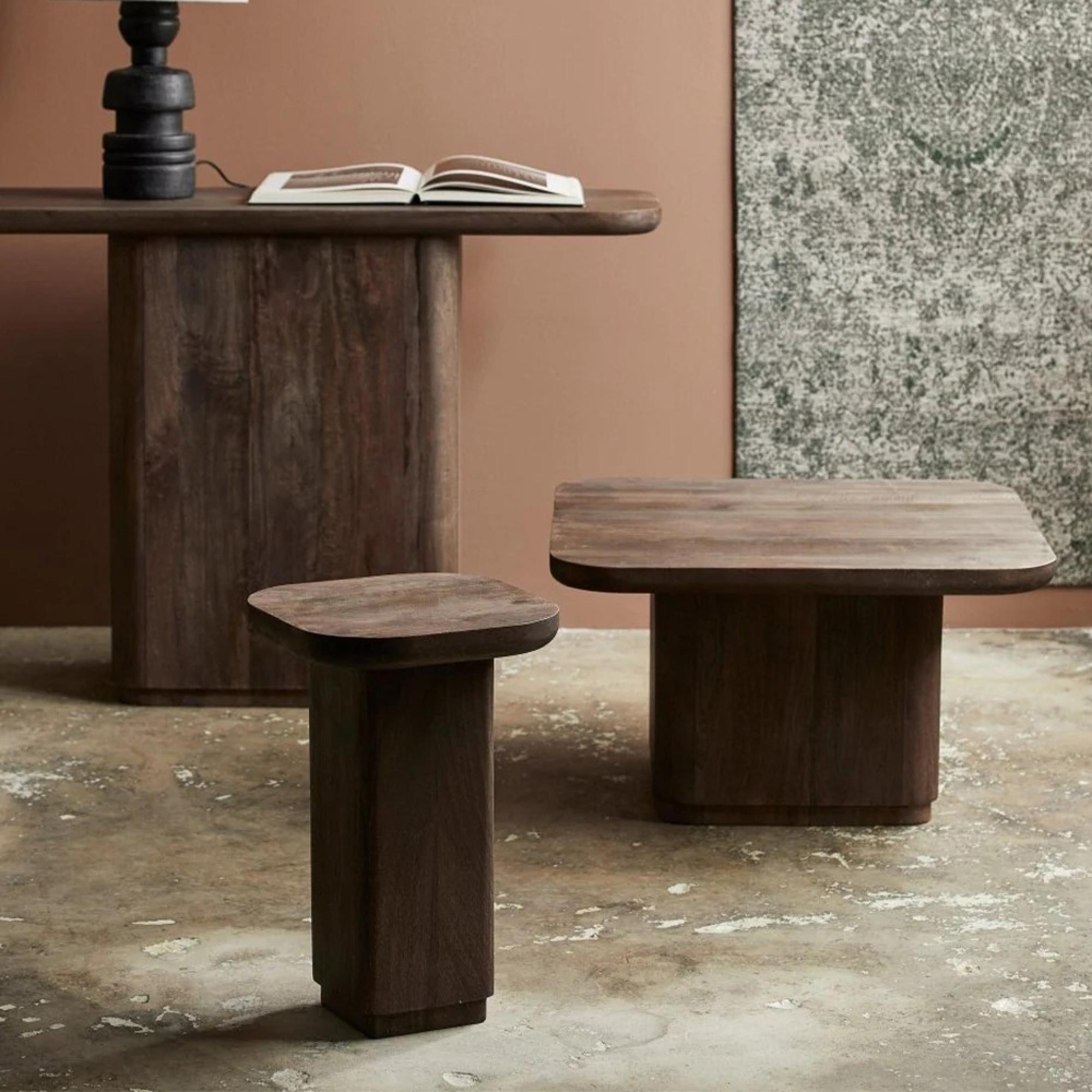 Toke Side Table - Round - Mango Wood