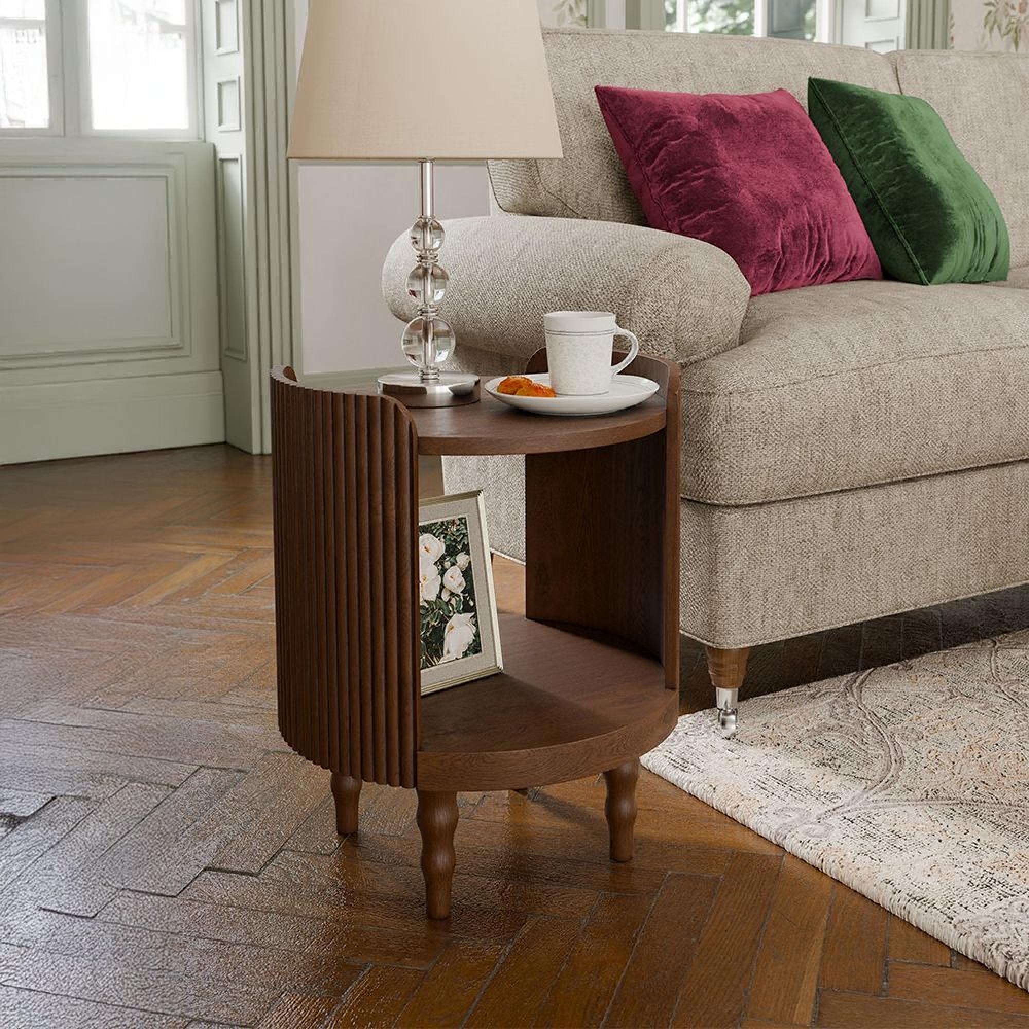 Williamson Side Table - Round - Mid Gloss Lacquered