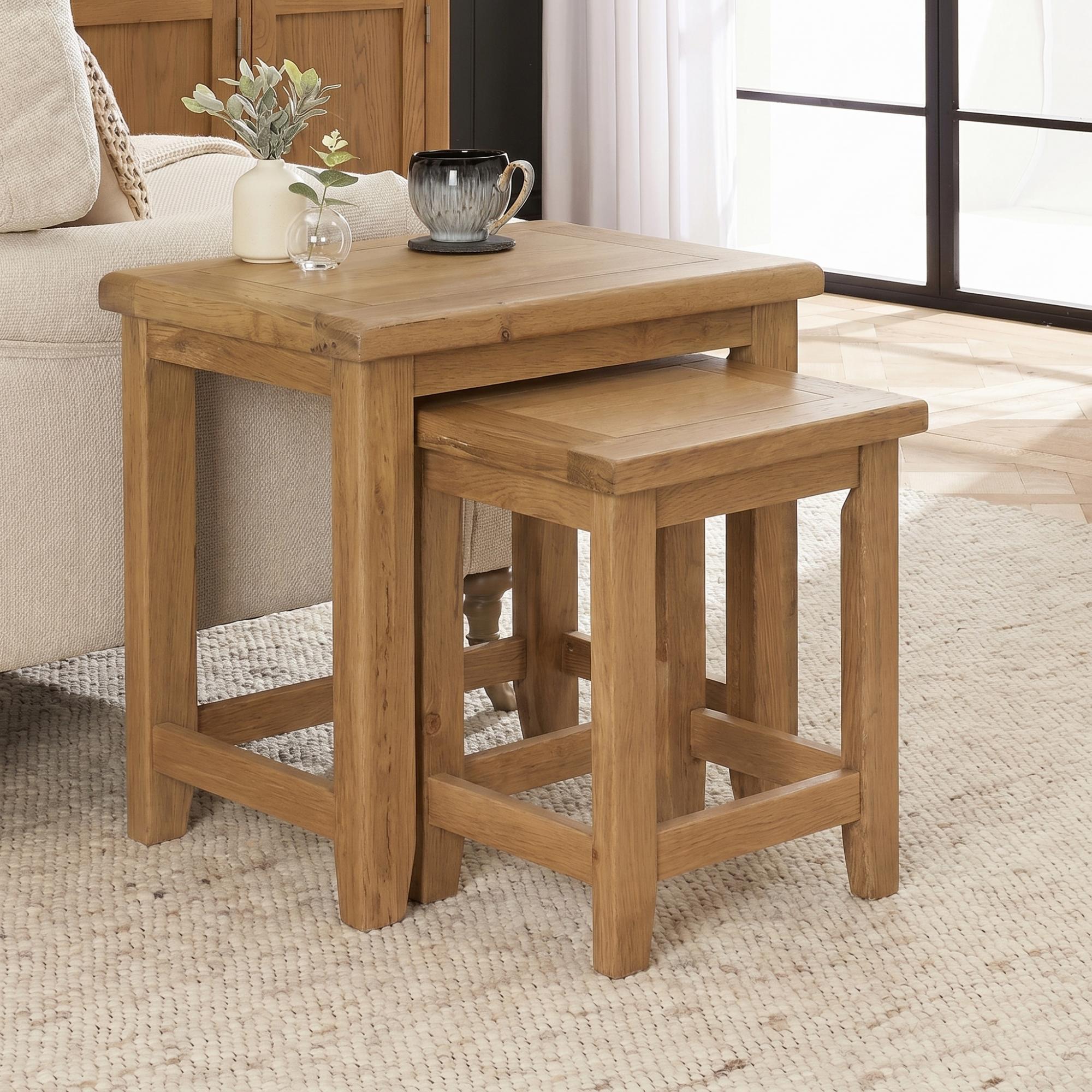 Appleby Nest of Tables - Set of 2 - Petite Oak