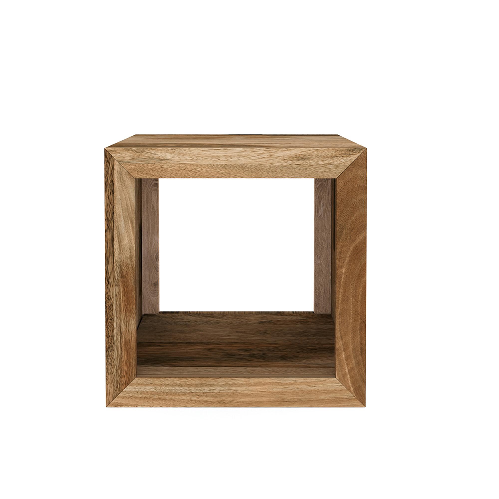 Cuban Storage Unit - 1 Hole - Natural Mango Wood