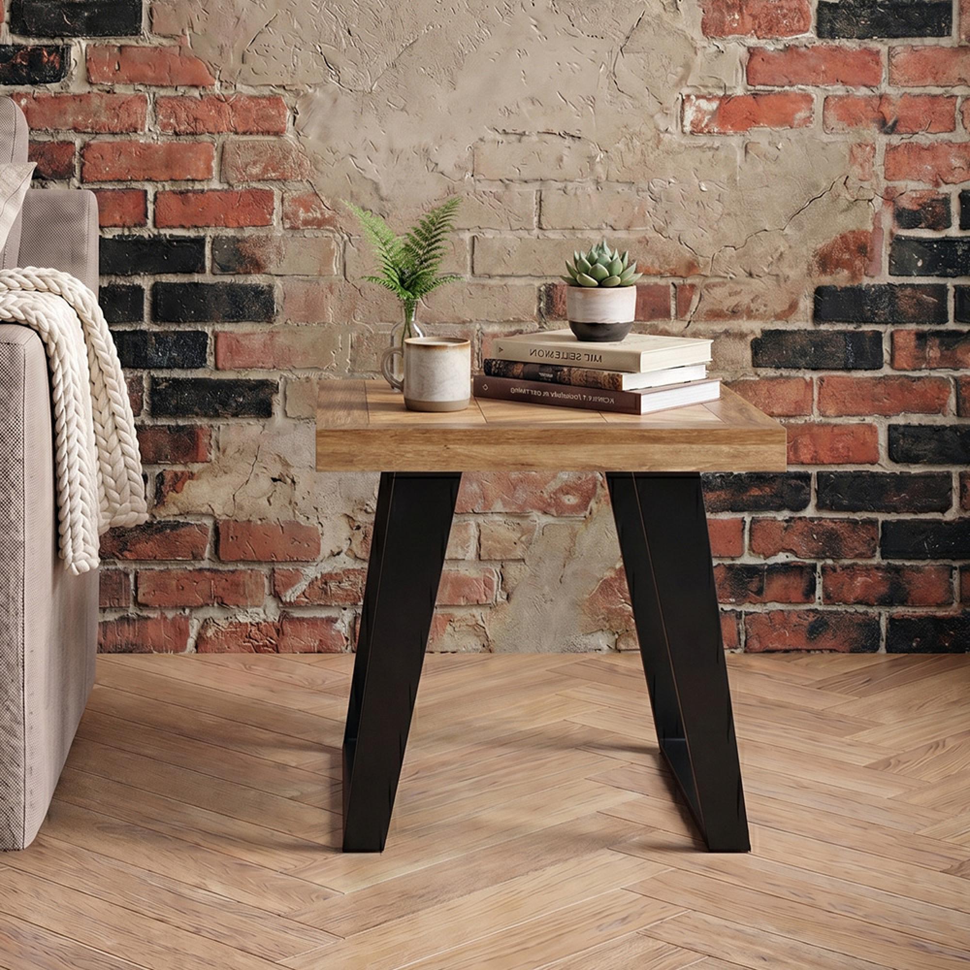 Agra Lamp Table - Parquet