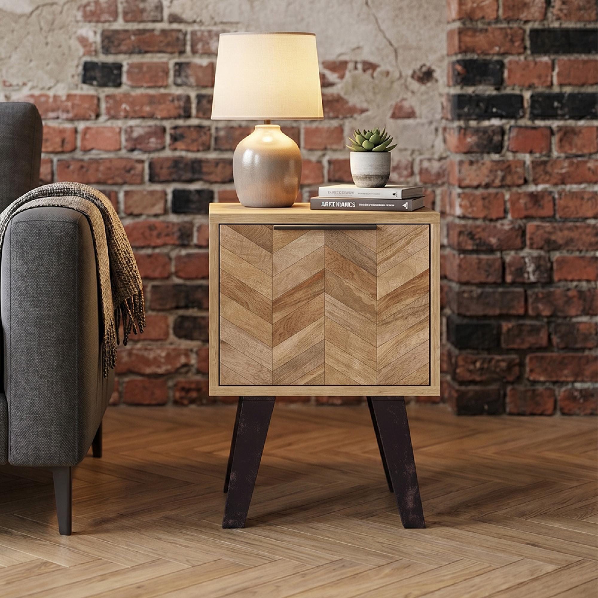 Agra Side Table - Parquet
