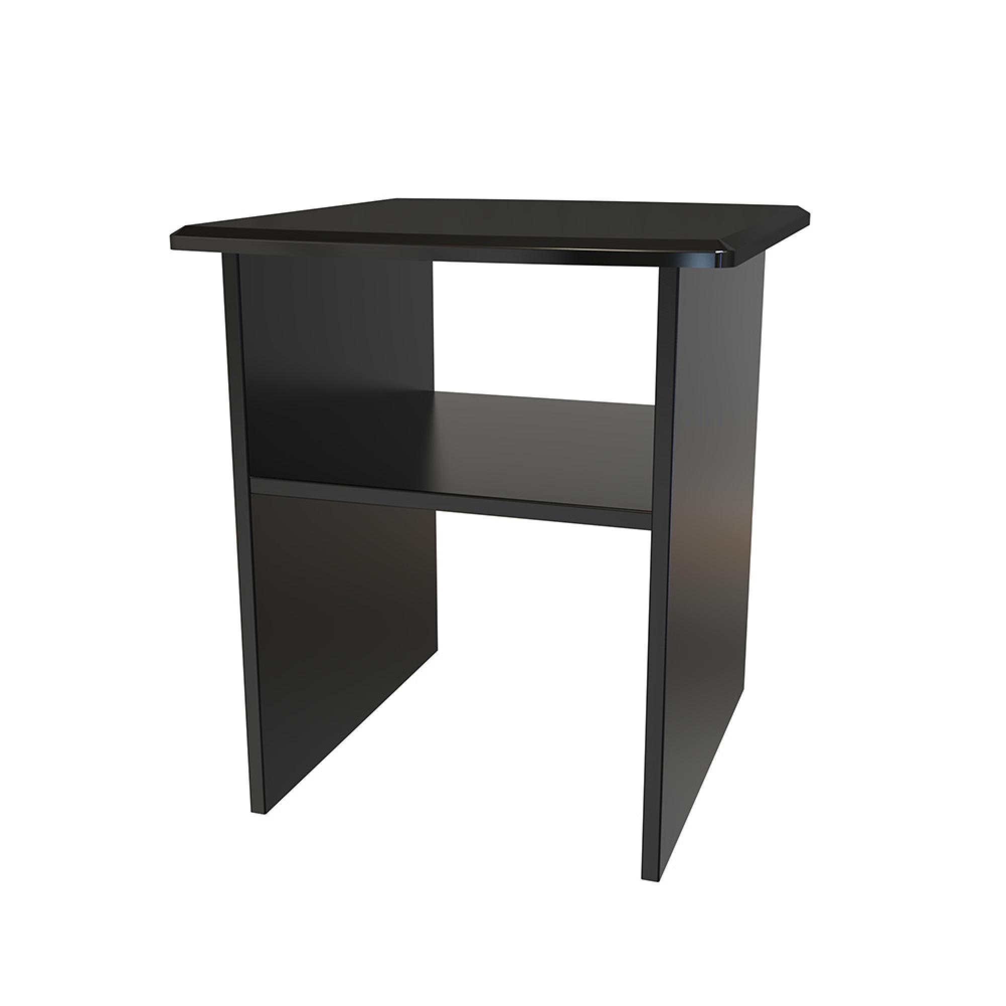Knightsbridge Lamp Table - Black Gloss