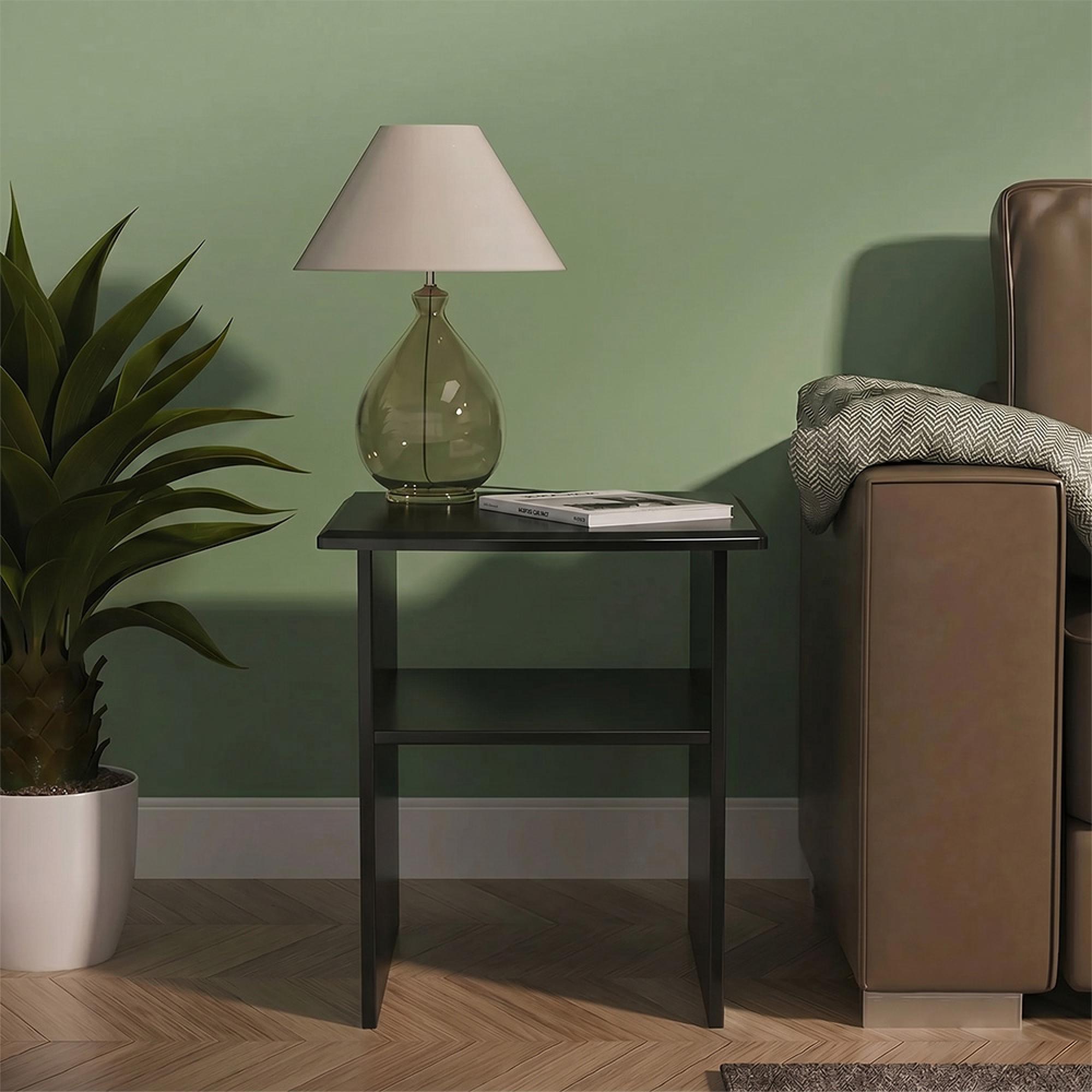 Knightsbridge Lamp Table - Black Gloss