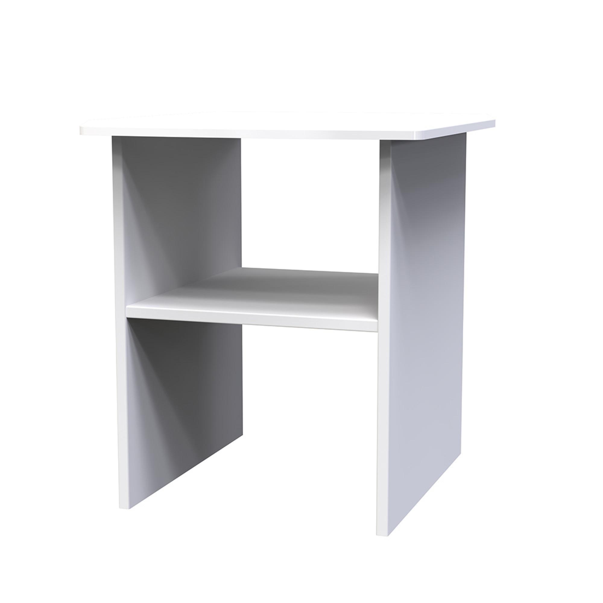 Camden Lamp Table - White Gloss