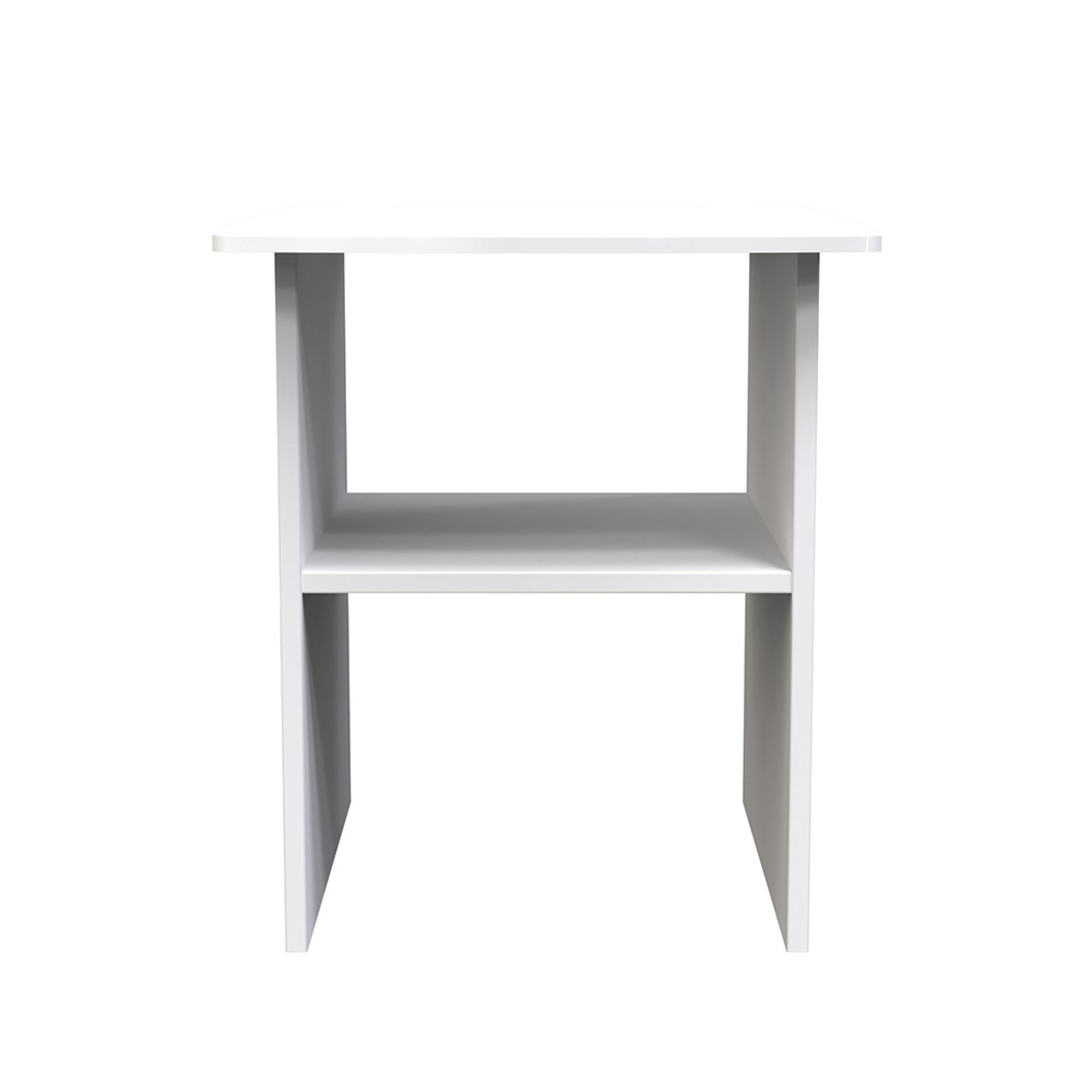 Camden Lamp Table - White Gloss