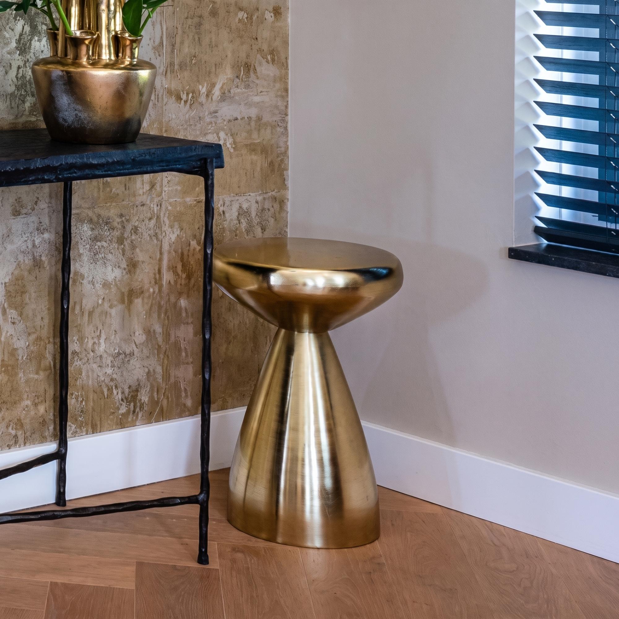 Arlo Gold Round Side Table