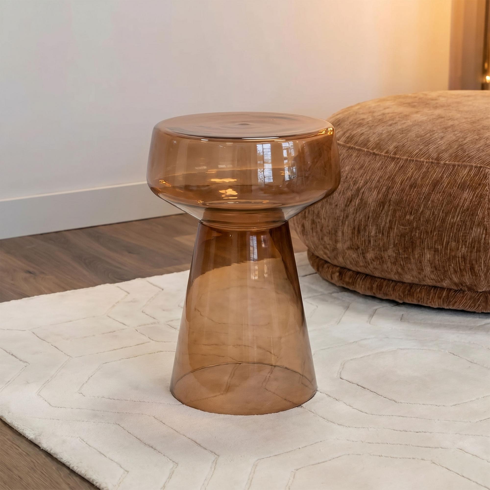 Bowen Glass Round Side Table