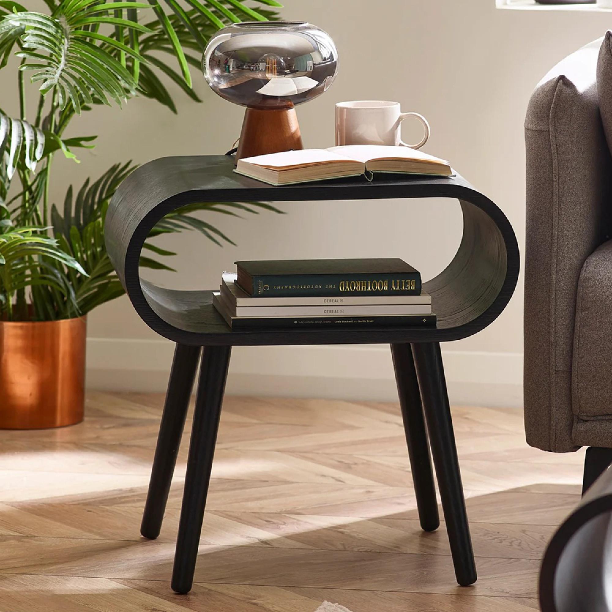 Apollo Side Table - Black - Oak
